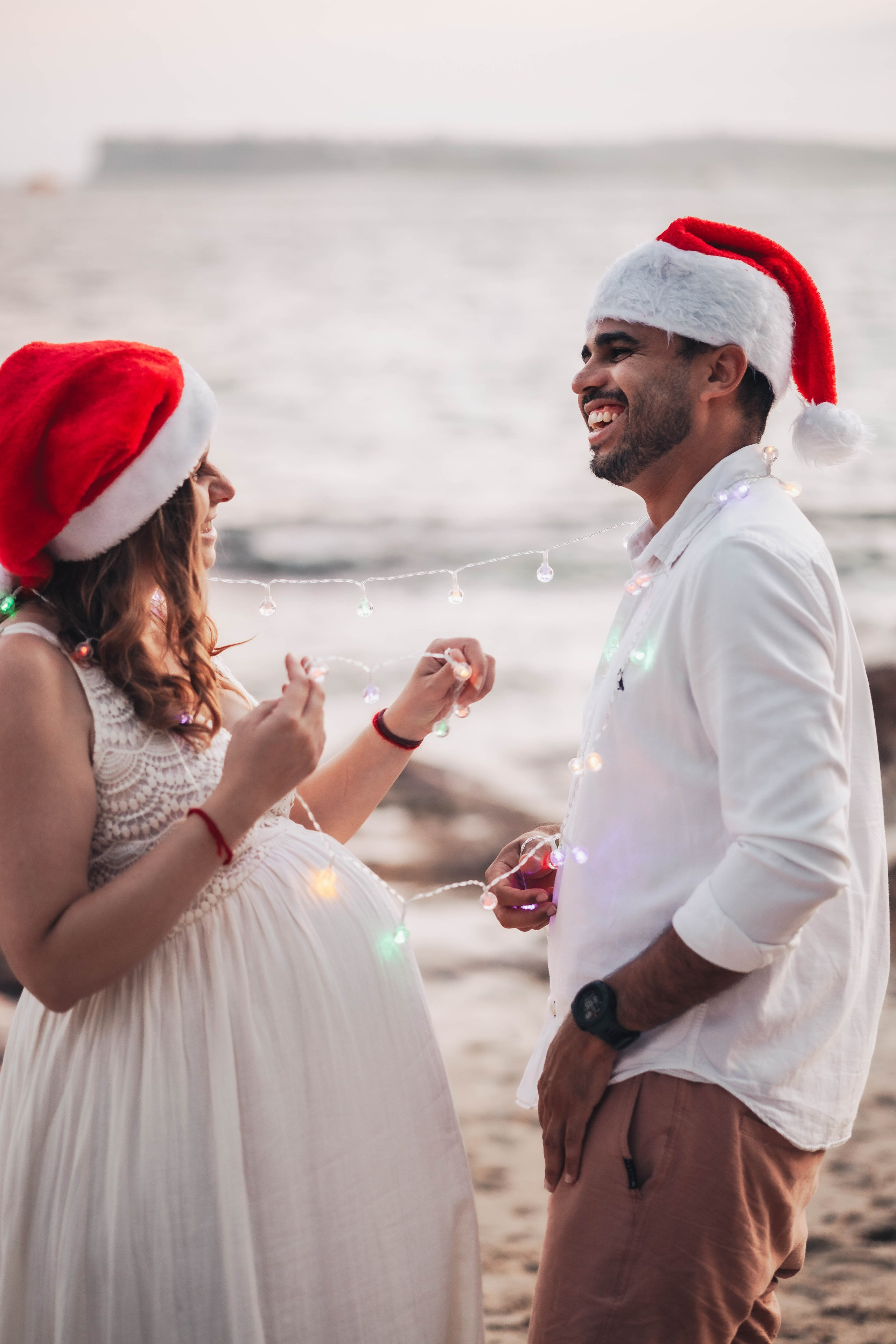 Heather + Tulio + Pregnant + Christmas. True Story Photography
