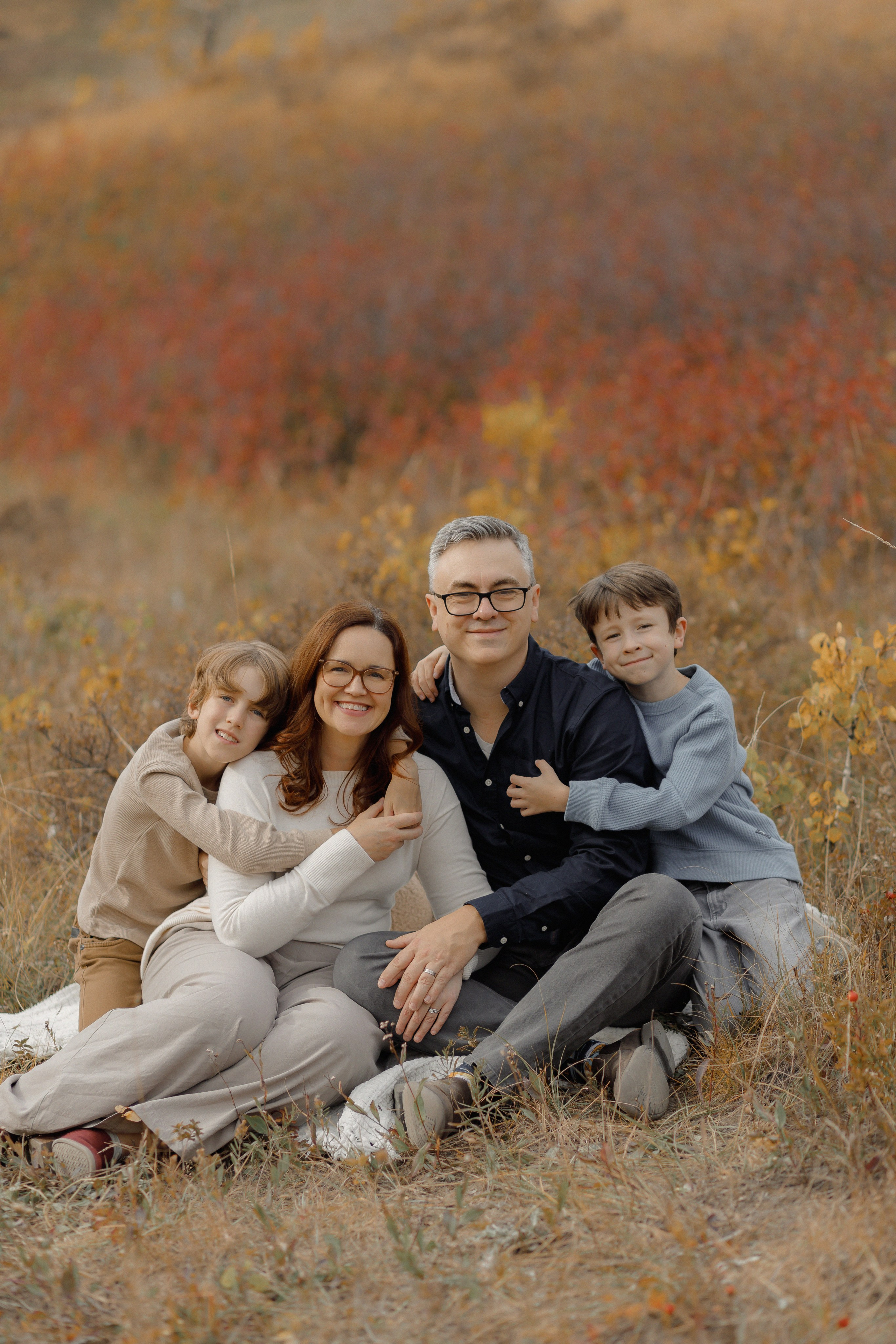 Christa’s family. Home