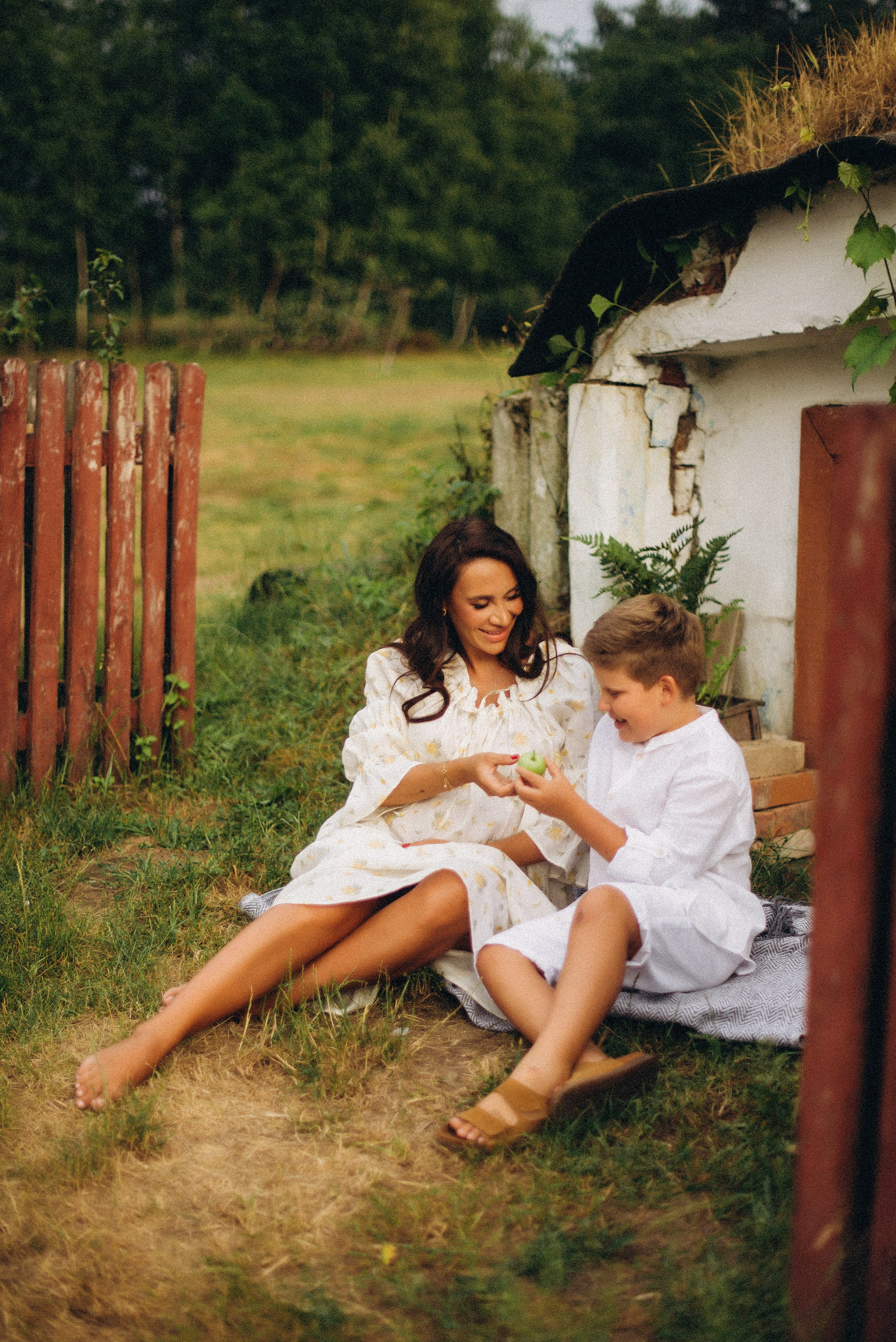 Беременность на природе. Семейный фотограф Лейпциг, Германия