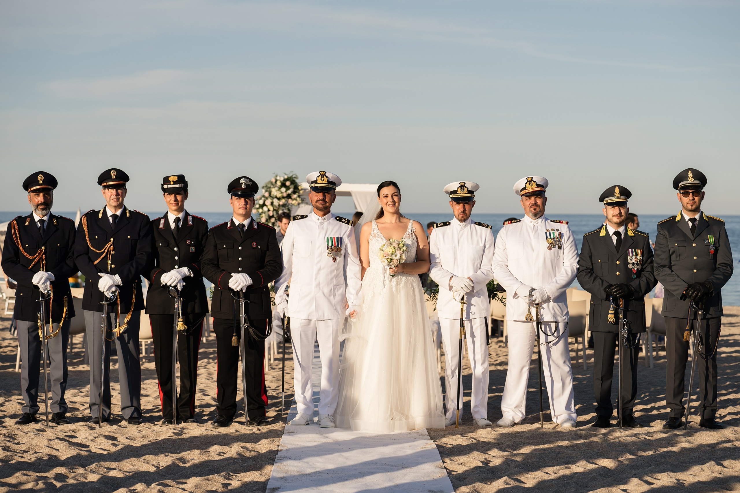 Valentina&Armando. Wedding on the beach. Family and wedding photographer in Italy Olga Kulikova