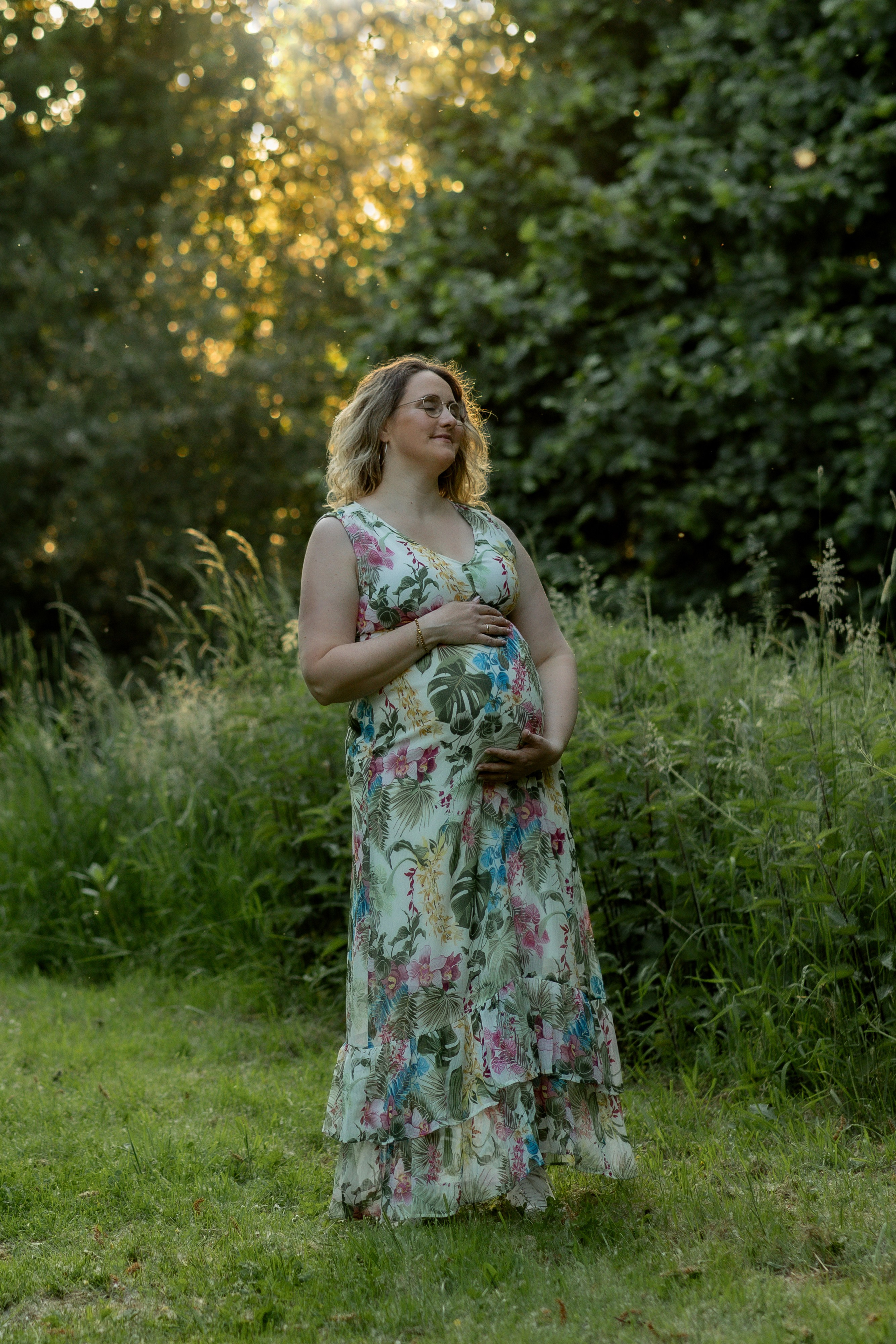 Babybauch Shooting in der Narur Melle