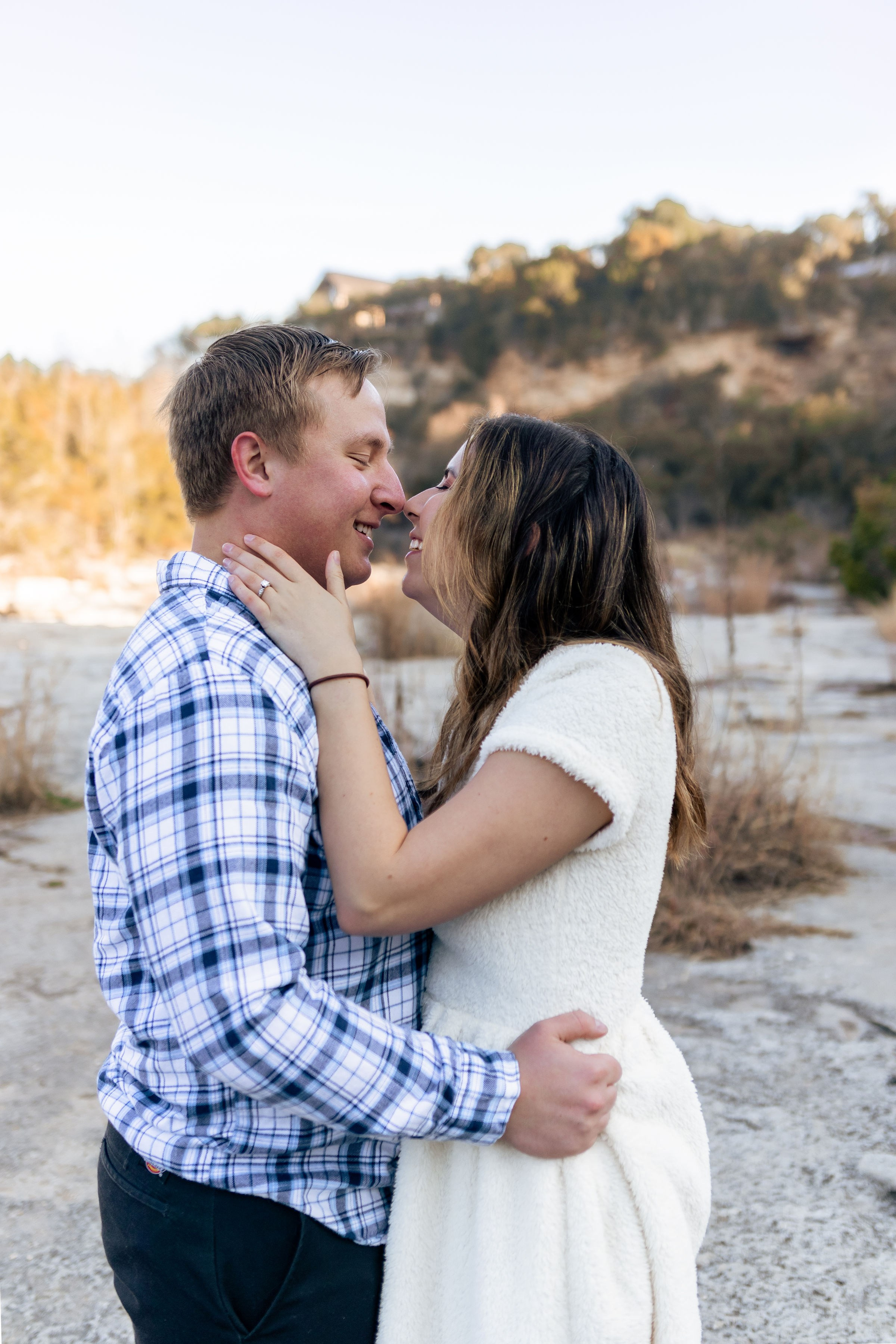 Pamela and Tyler’s engagement photoshoot at the Greenbelt Flats in Austin
