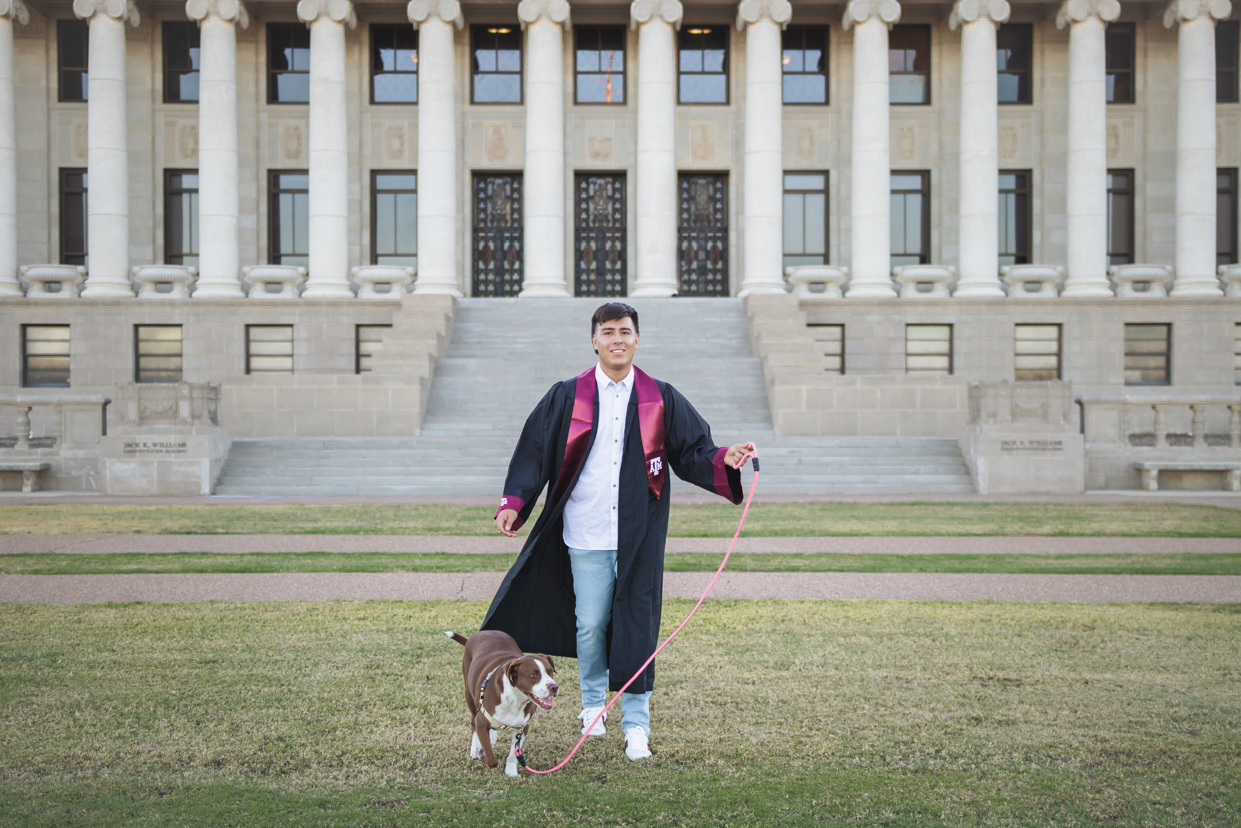 Tristan's senior photoshoot at Texas A&M University