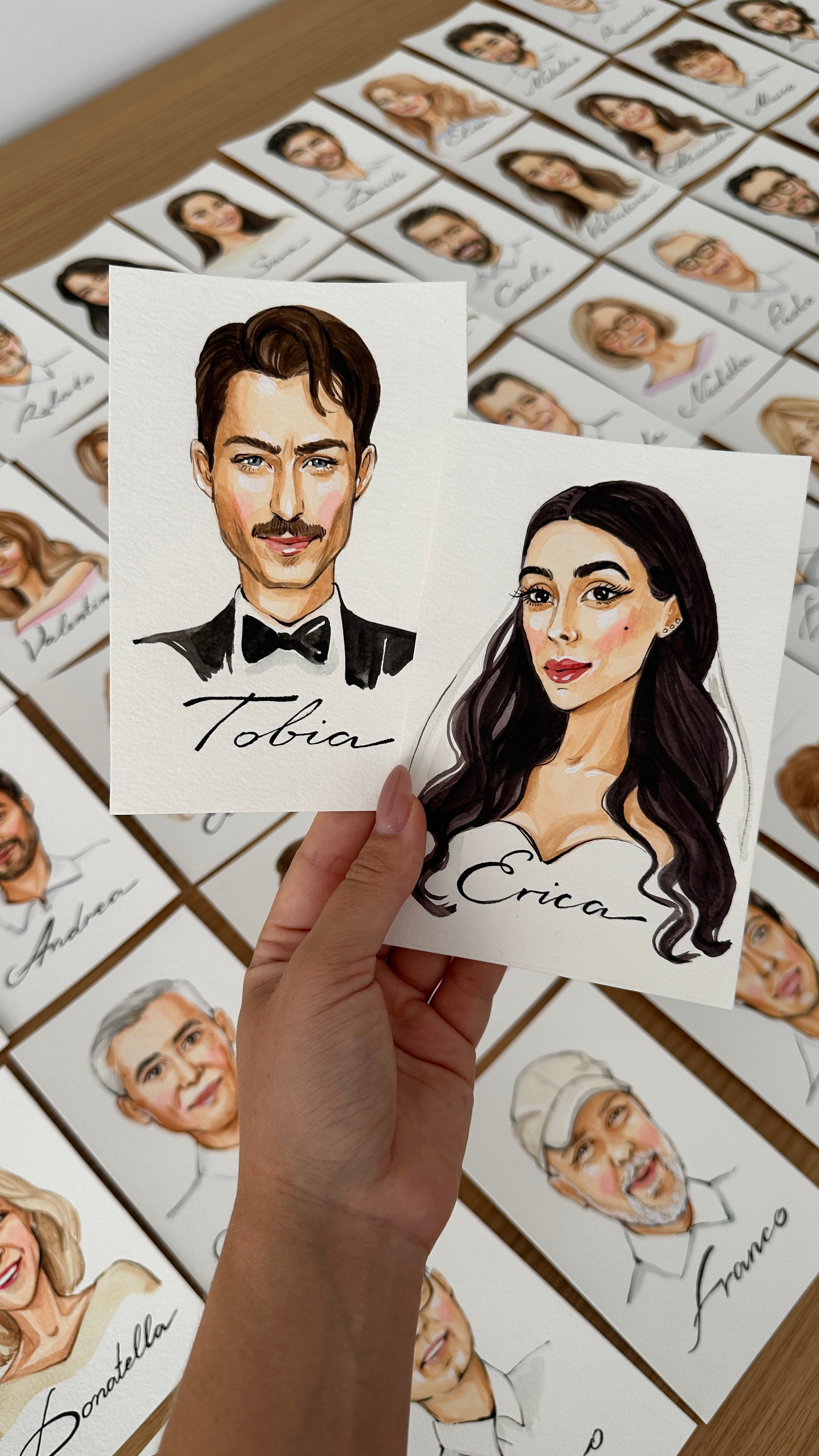 Wedding Seatings Cards. InnaIllustrator
