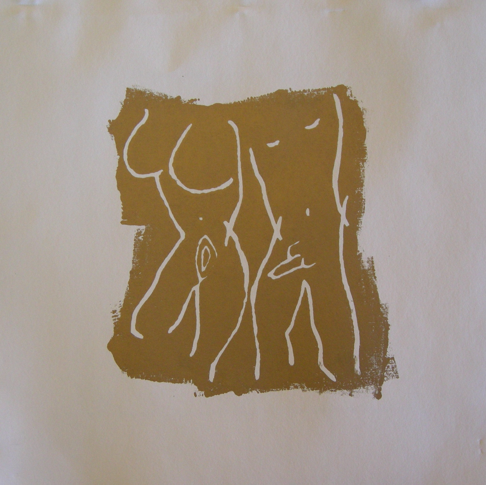  Akt 2025 - 20x20 auf Papier 30x30