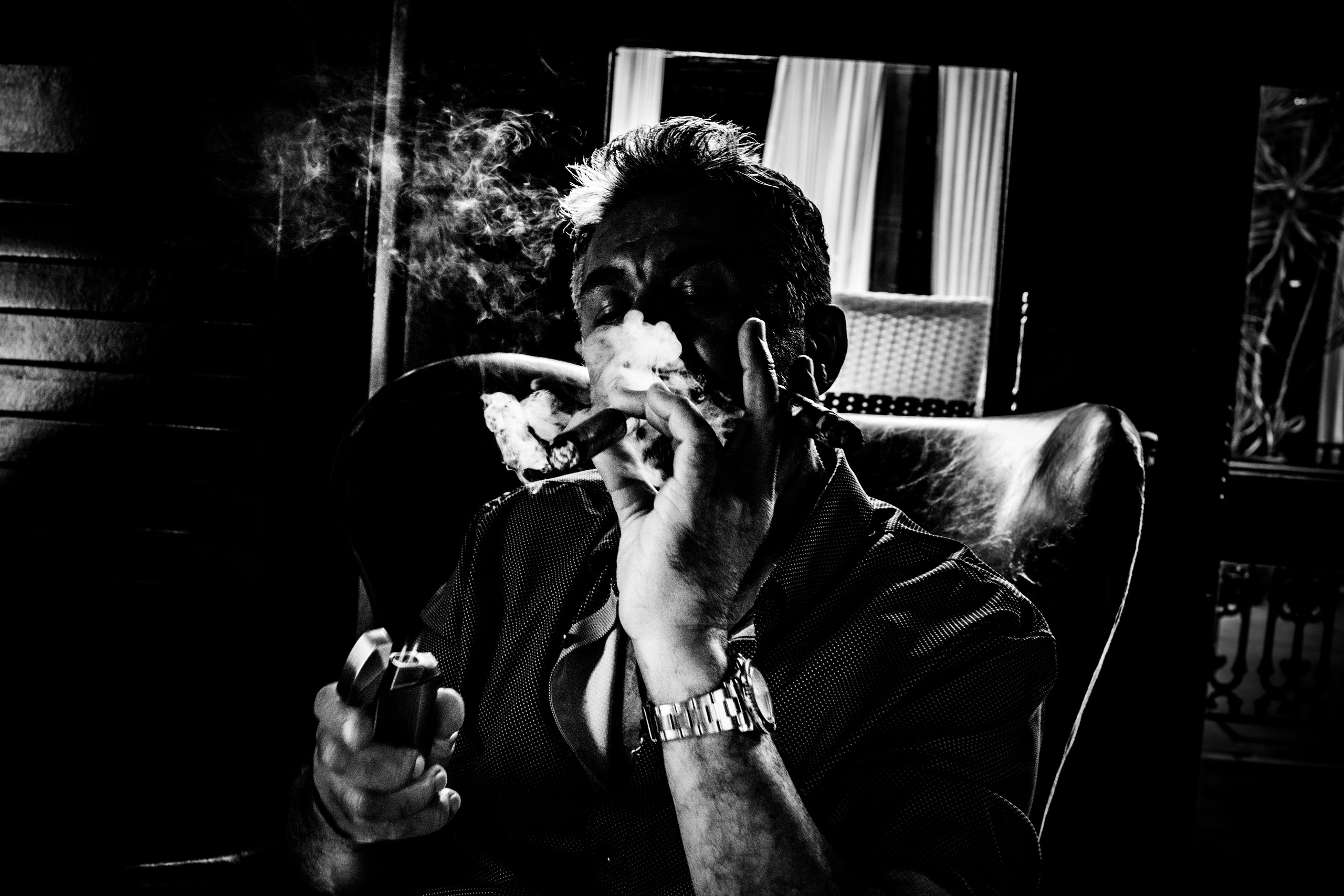 Burn Black and White Series. Out and About 239