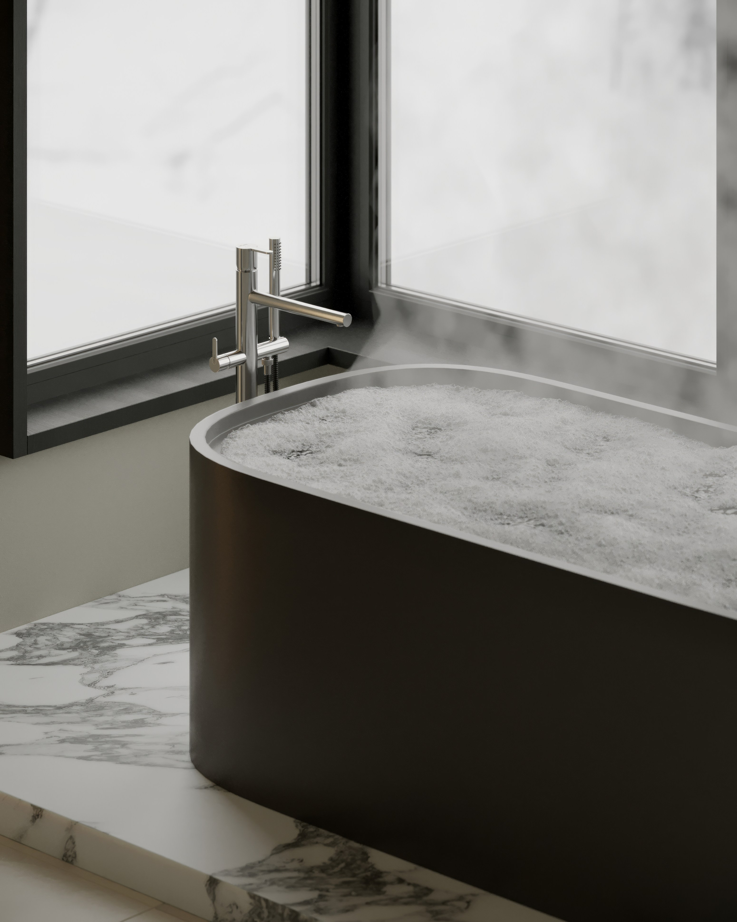 AS [Dark bathroom]. Anastasia Sorochin| 3d Visualization