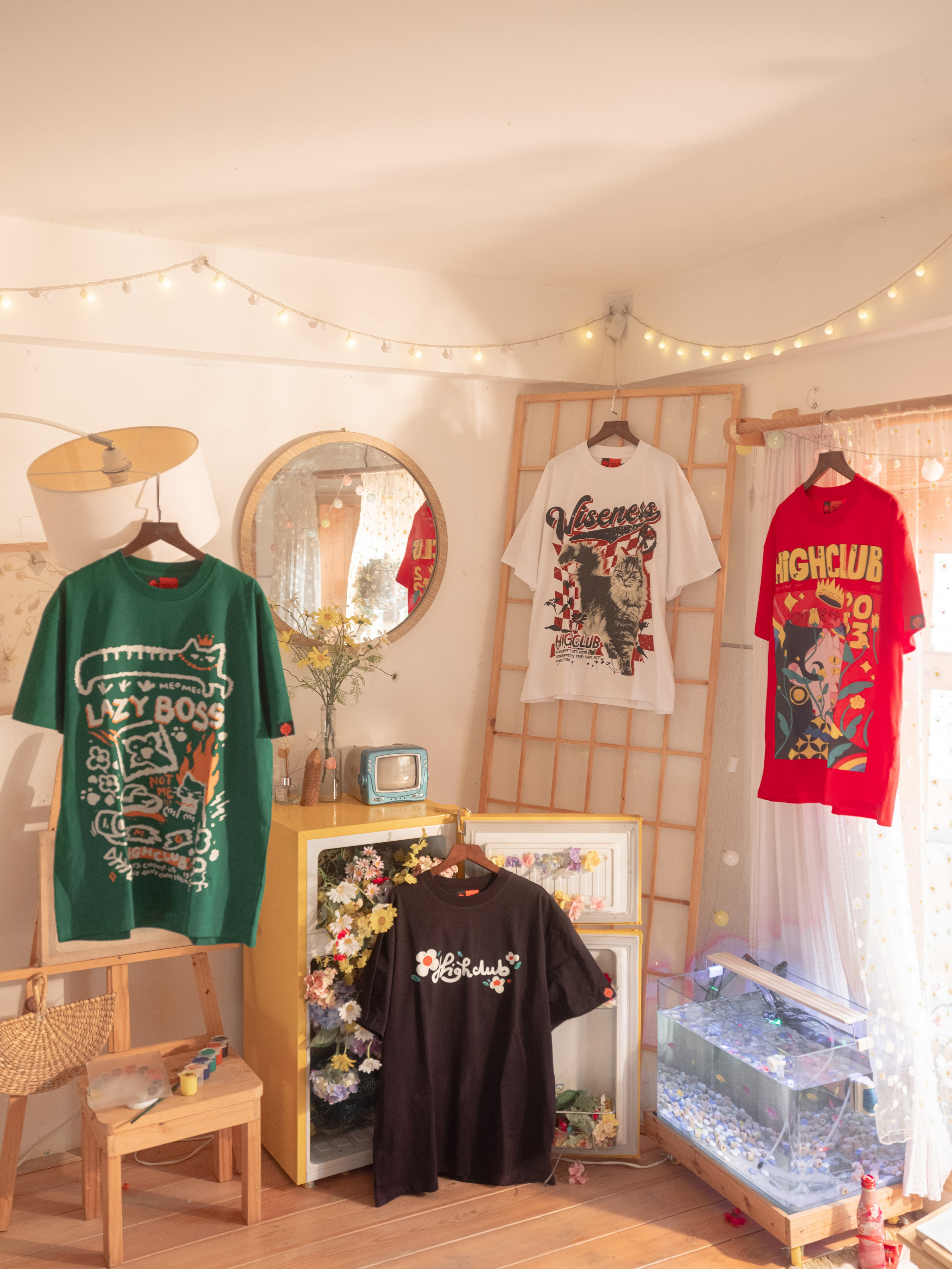 HIGHCLUB Cat Tshirt/ Bag. FINE ART PHOTOGRAPHY