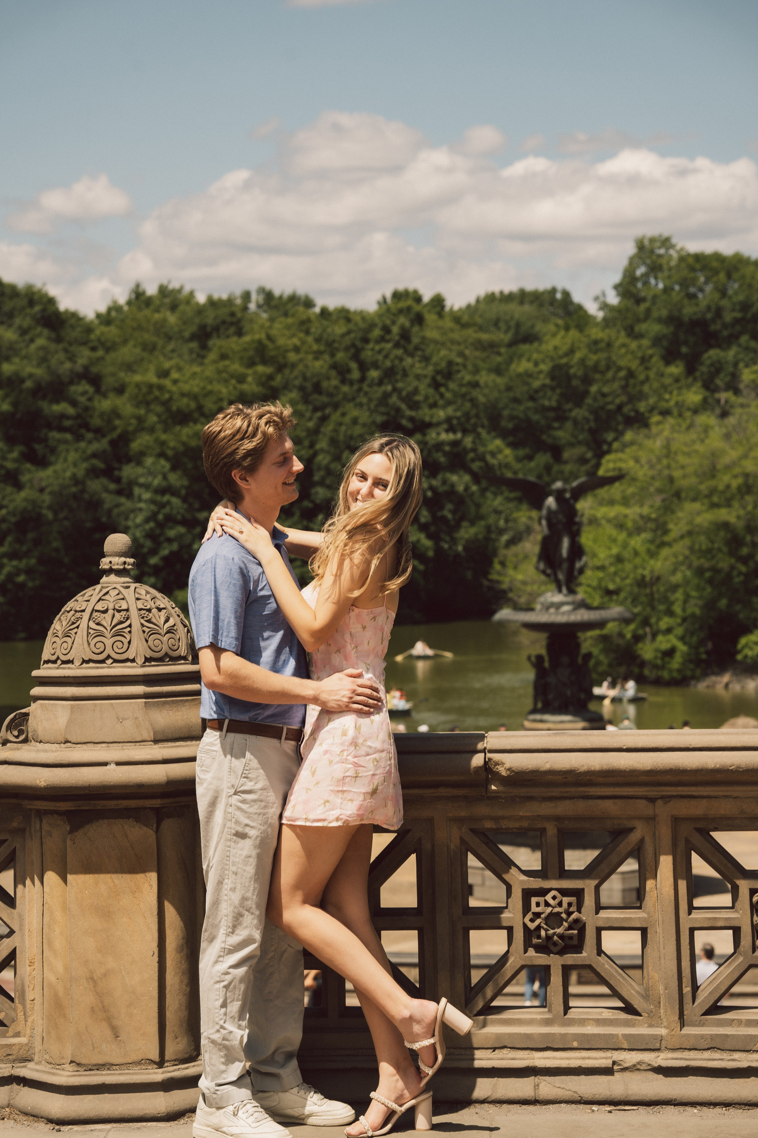 Surprise proposal Central Park. New York + destination photographer
