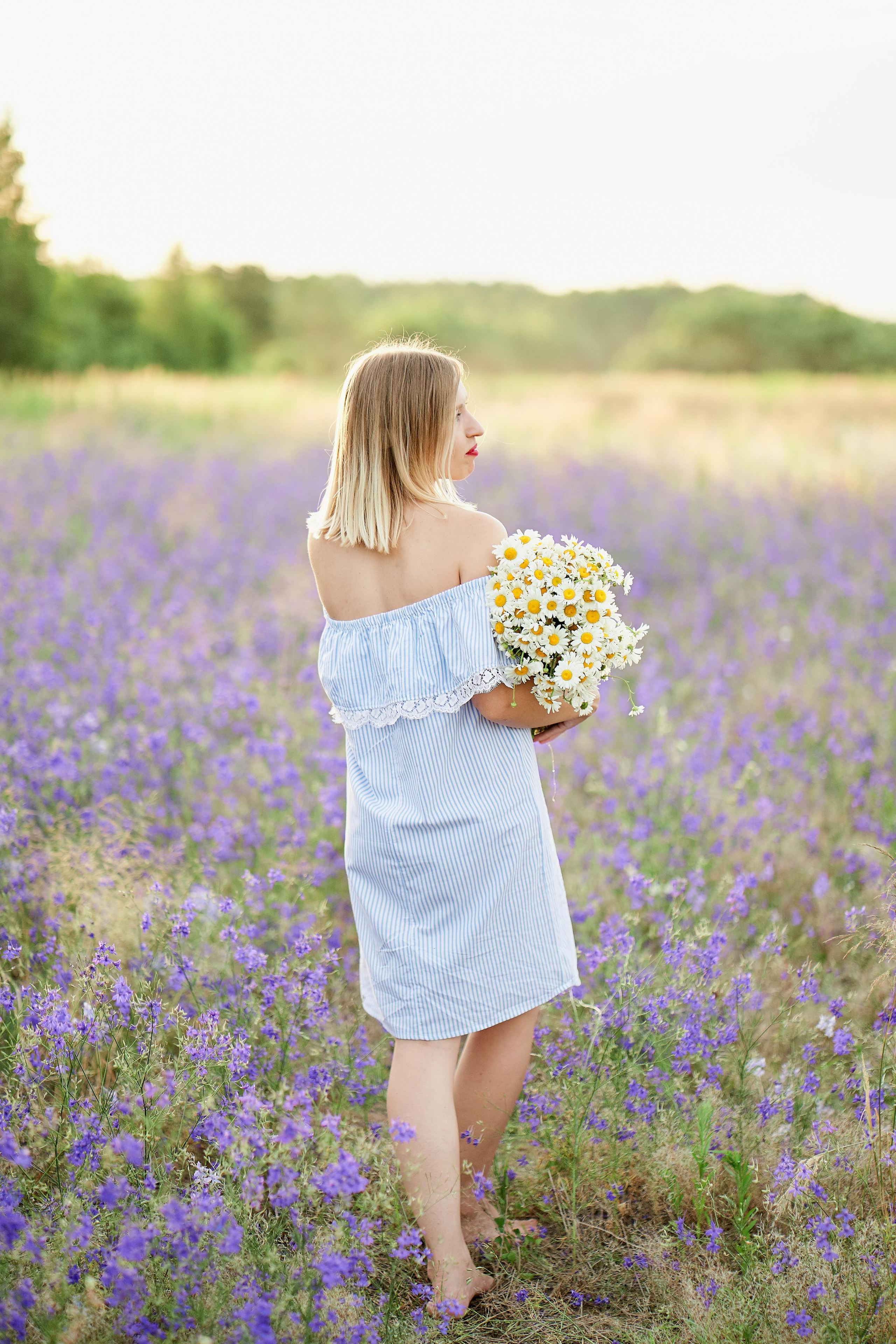 Летнее фиолетовое поле. Свадебный фотограф Даугавпилс, Рига/ Kāzu fotogrāfs Daugavpils, Rīga