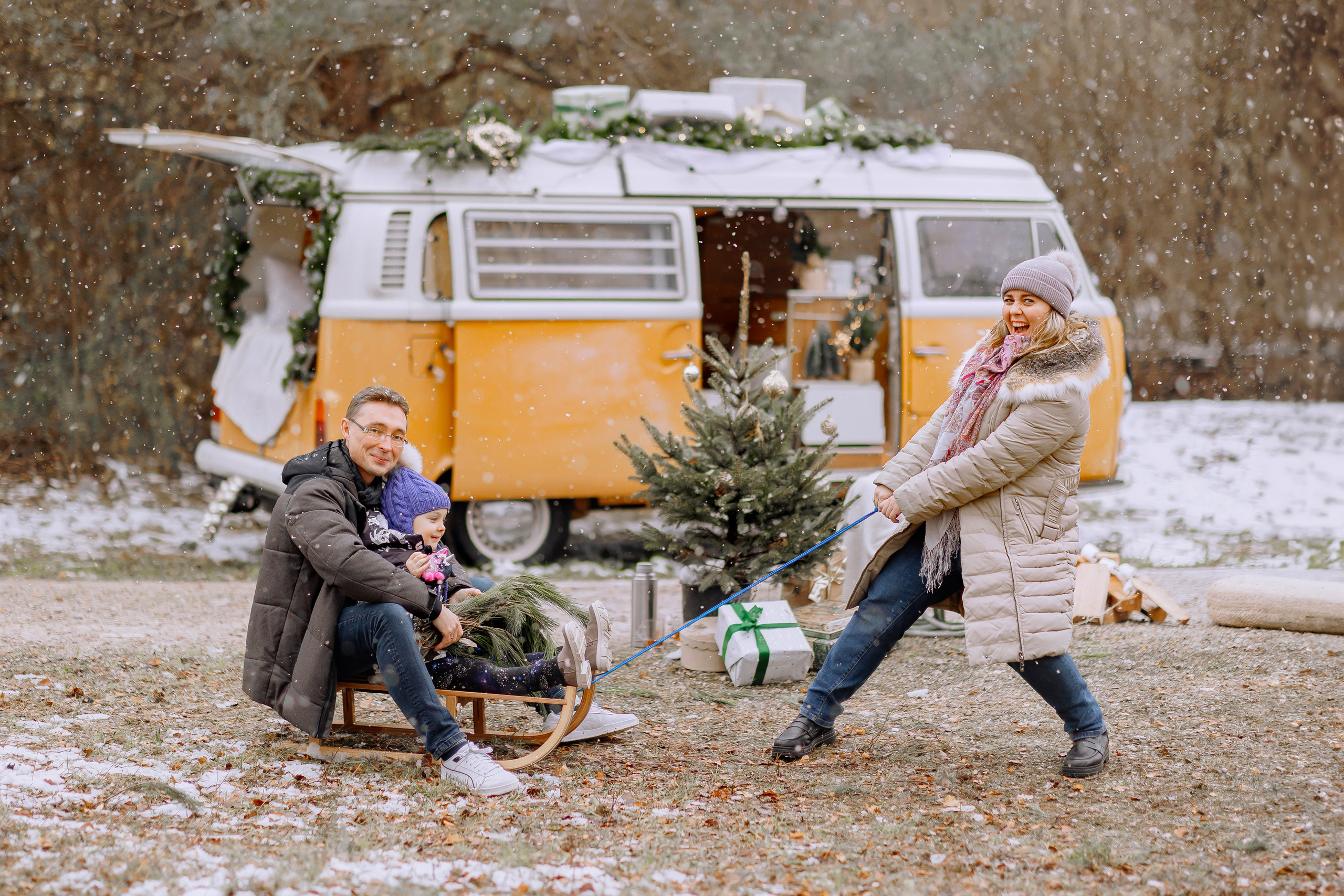 CHRISTMAS CAMPER. Family Fotografer in München und Umgebung
