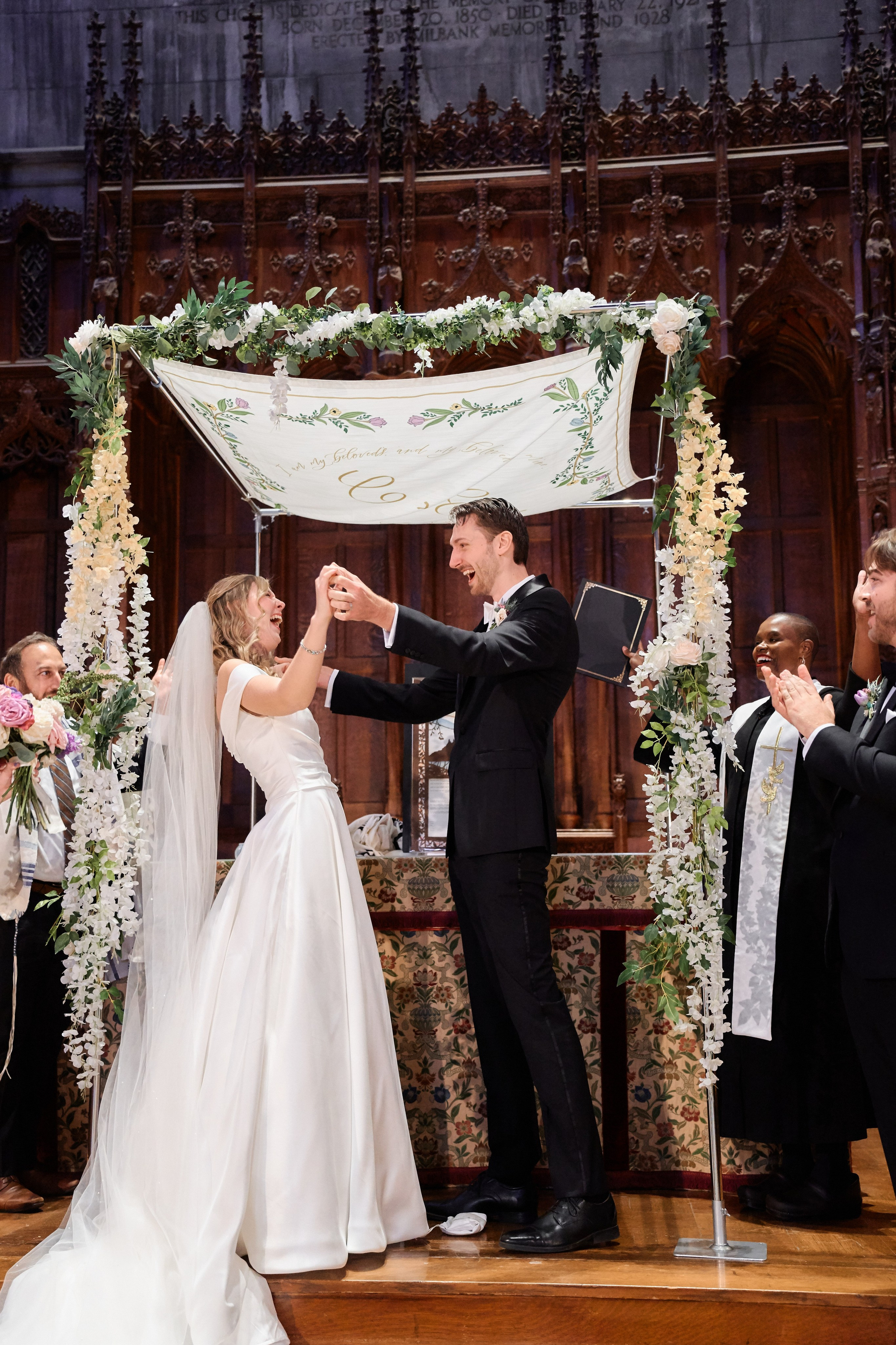 Elegant Wedding Ceremony at a Historic New York Cathedral | Timankov Photography. Professional Wedding and event photographer USA New York