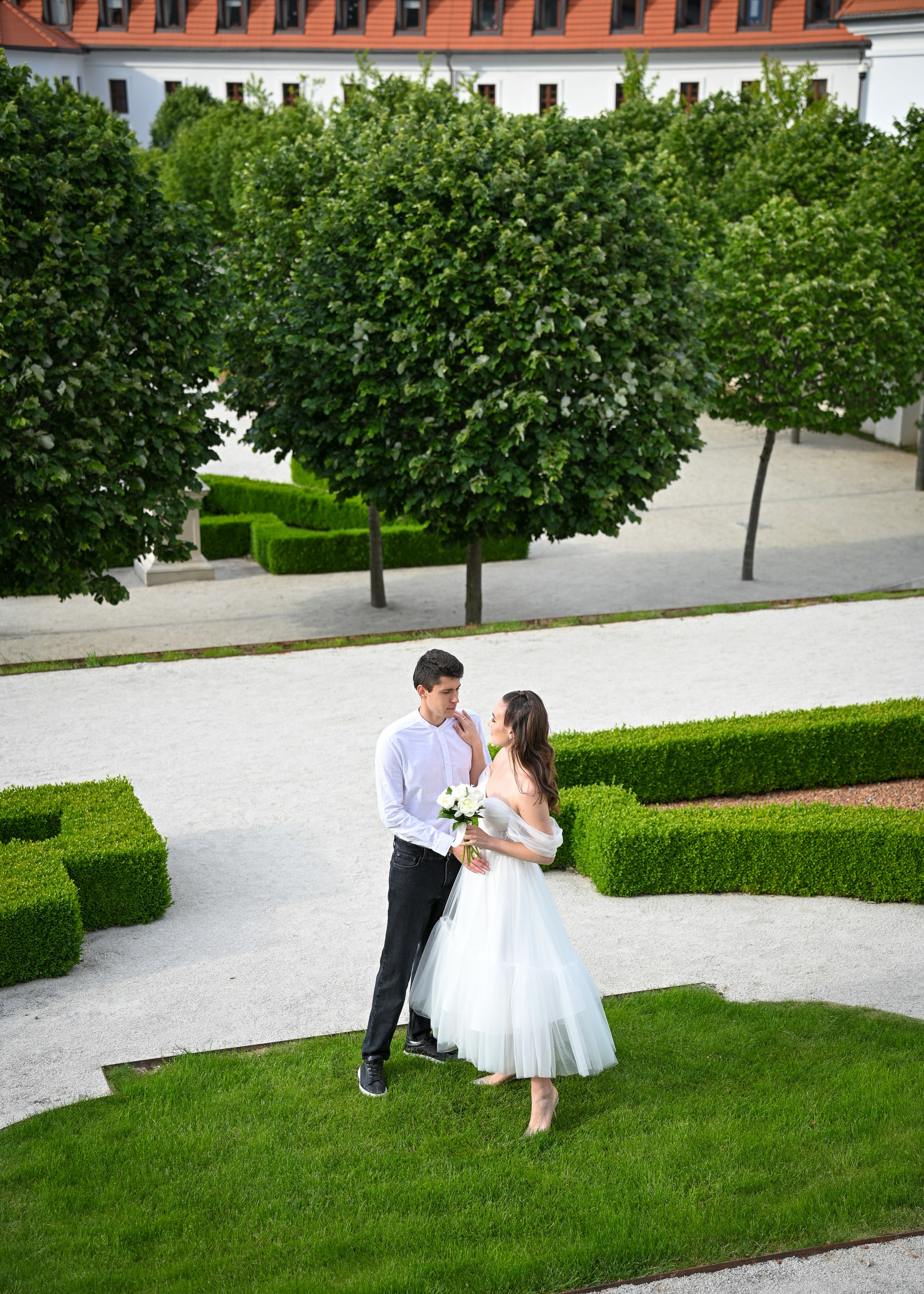 Eugene & Diana in Bratislava Castle. Photo Vienna and Bratislava