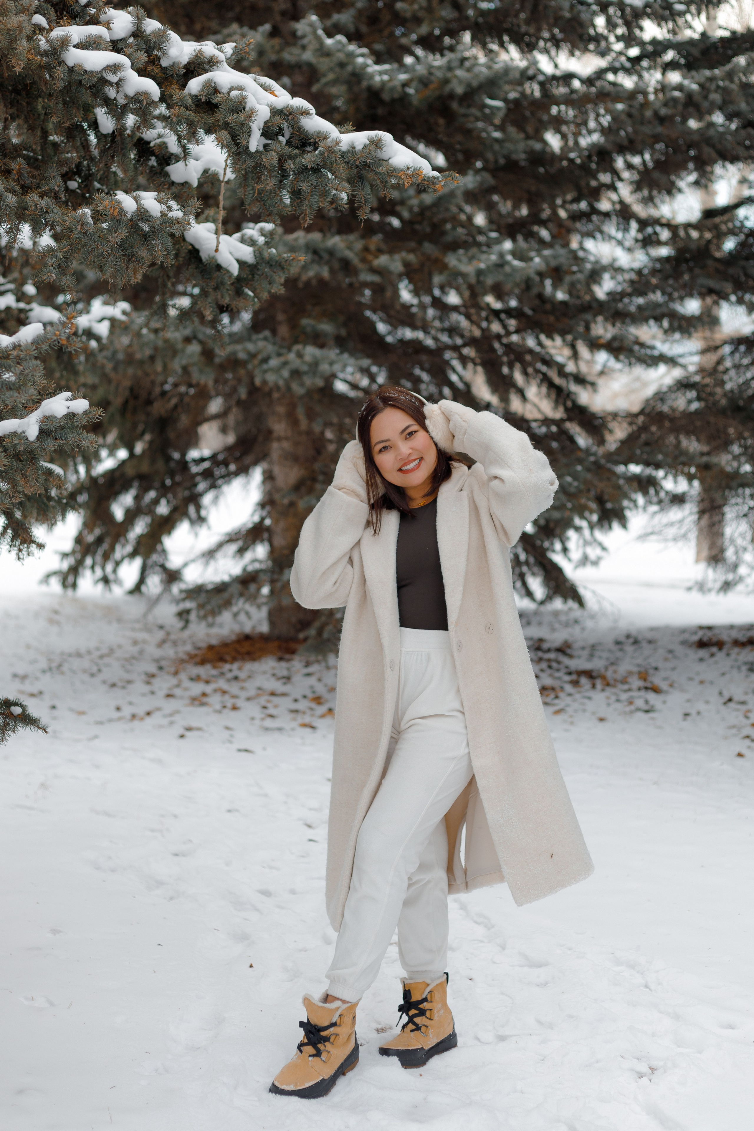 Family winter story. Home