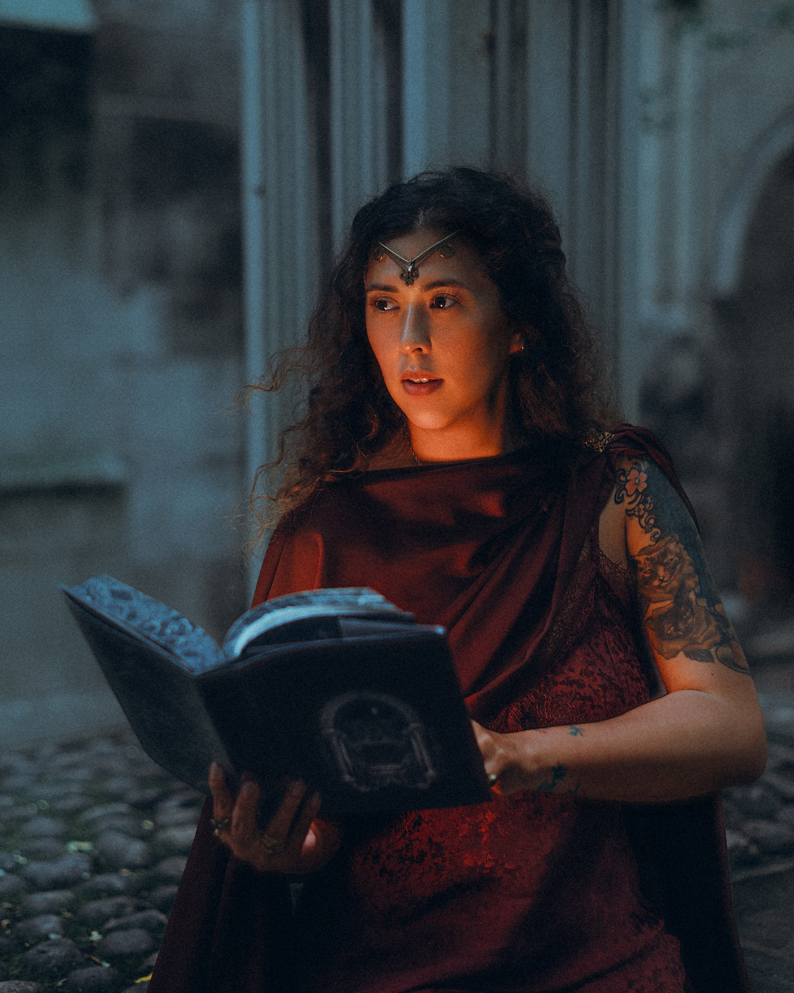 Fairy in Medieval Ruins Photoshoot. Moth & Moss Photography