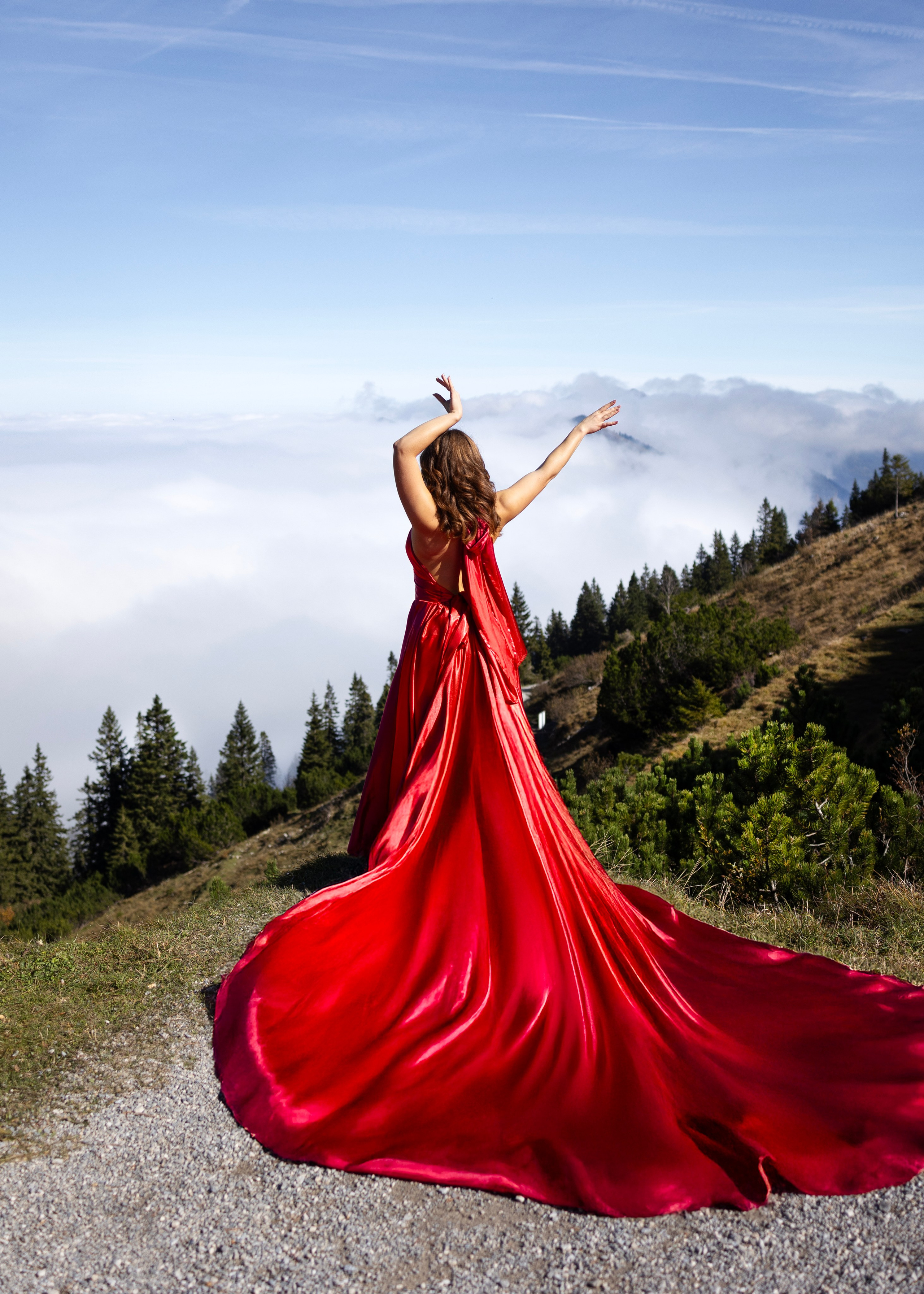 Shooting in the mountains. Photographer in Munich