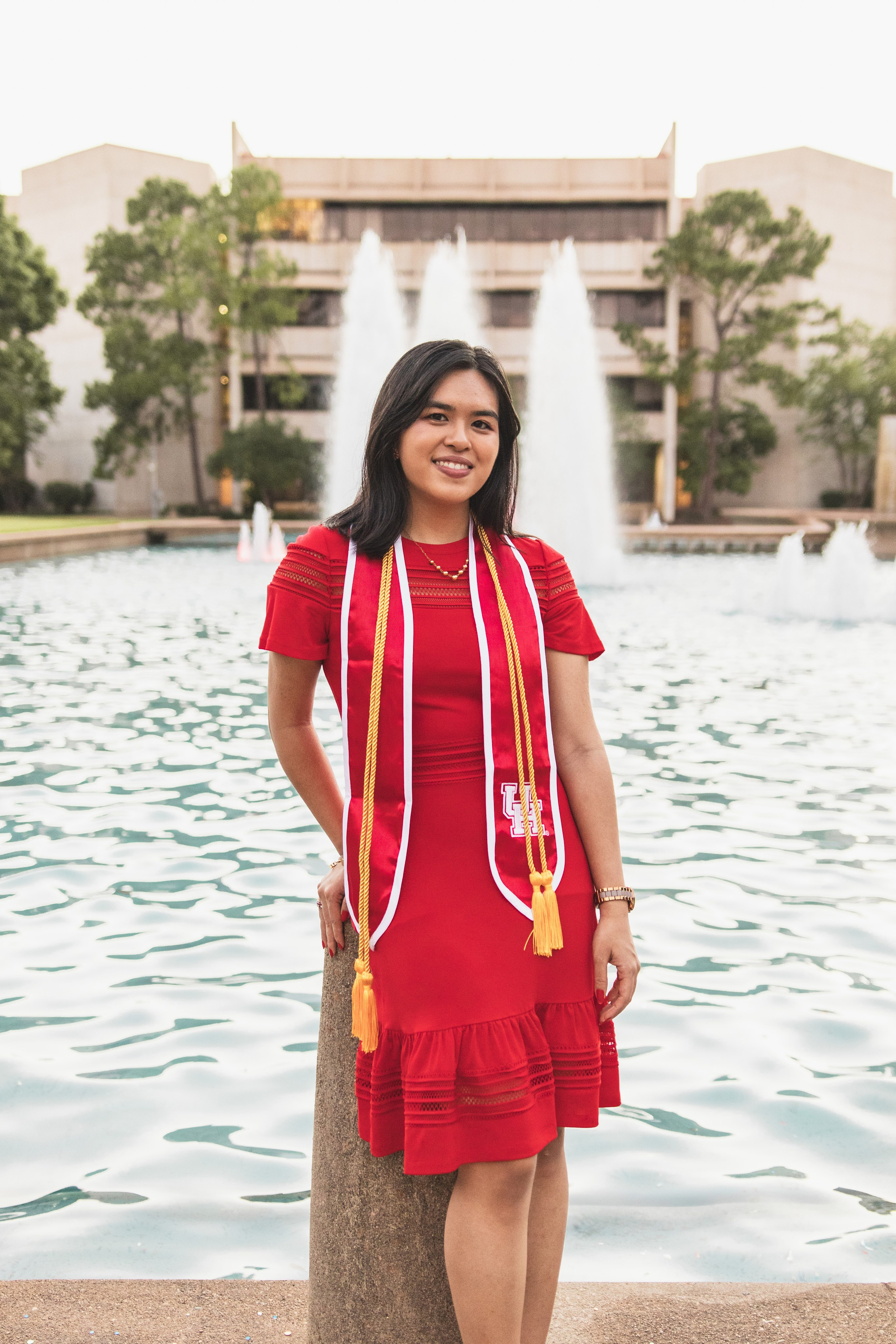 Emerald’s senior photoshoot at the University of Houston