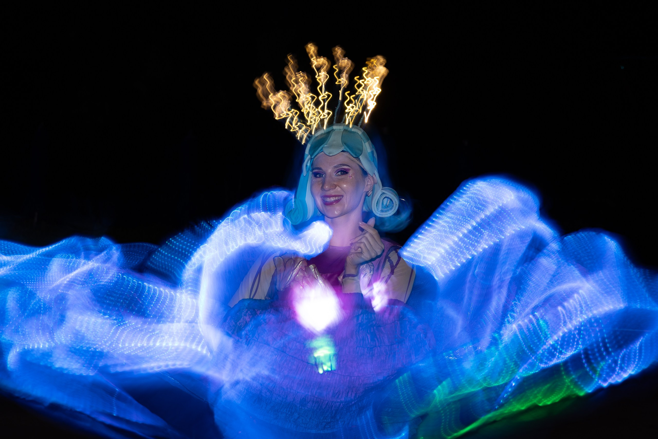 Ночной парад freezlight