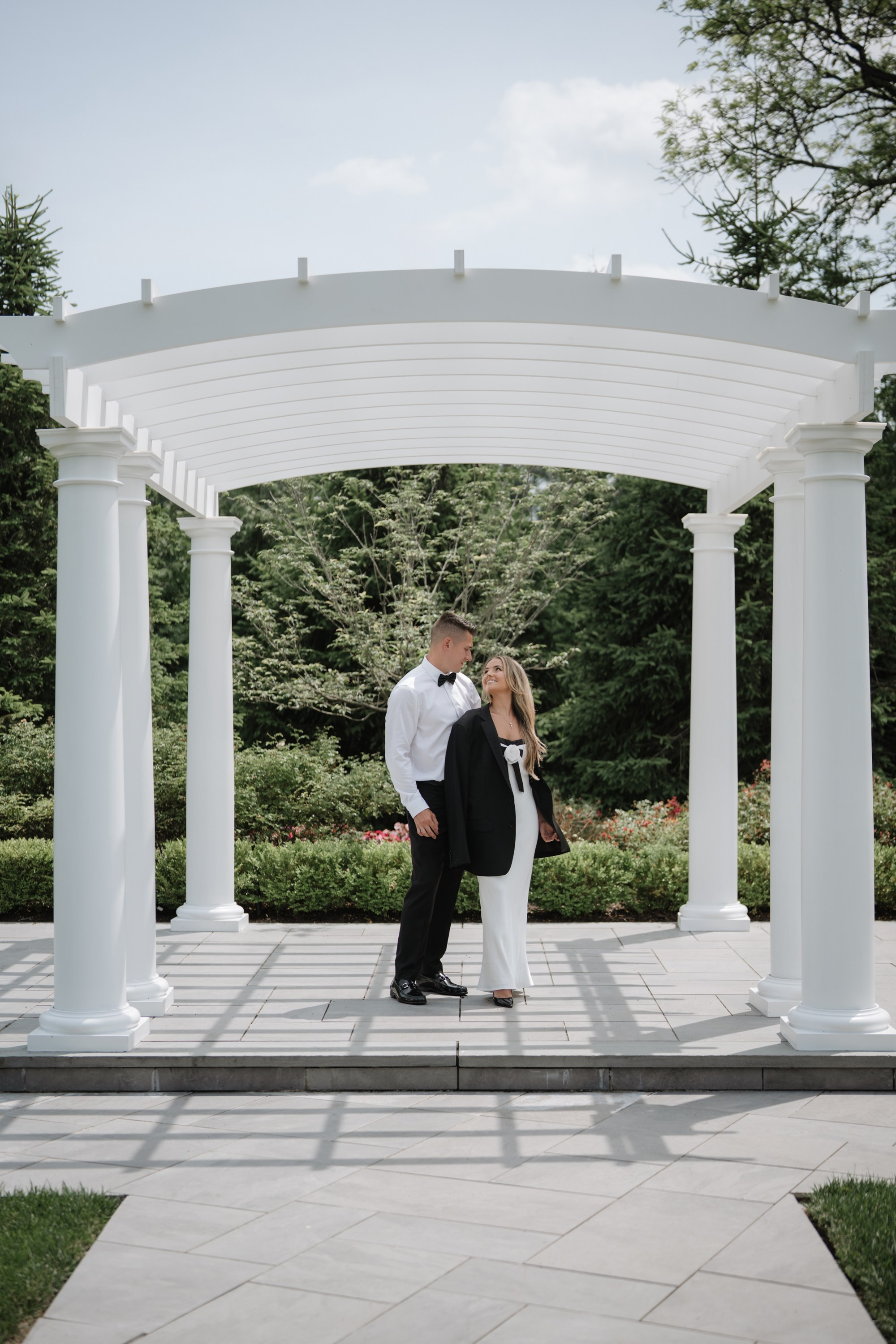 Engagement photo shoot at the hotel. Portrait and wedding photographer in New York