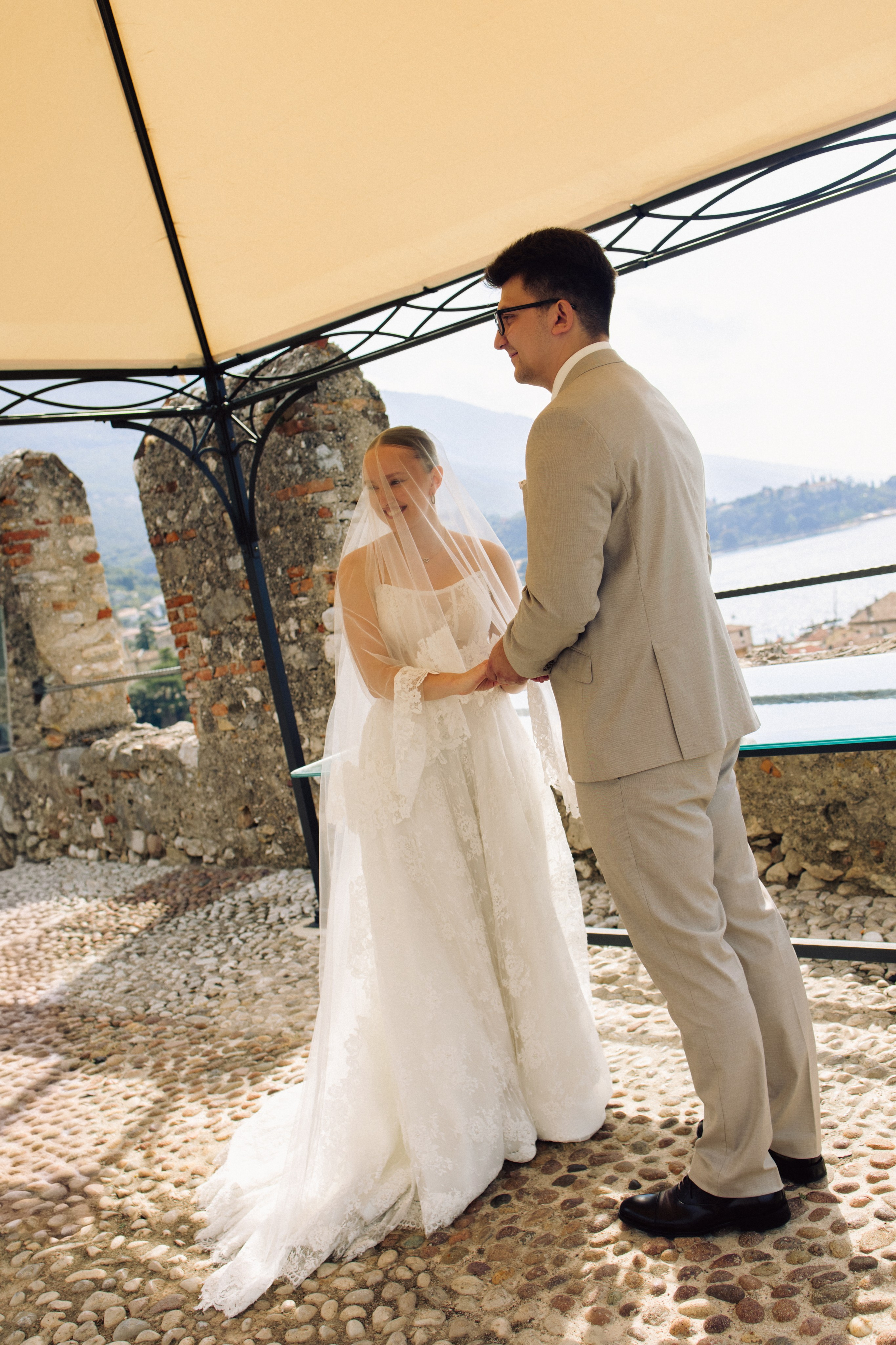 Wedding at Lake Garda in Limone sul Garda and Malcesine, Italy — Sofia and Egor. Liza Bizzaro — Italy Wedding, Love Story & Portrait Photographer in Milan, Turin, Piedmont and Across Italy