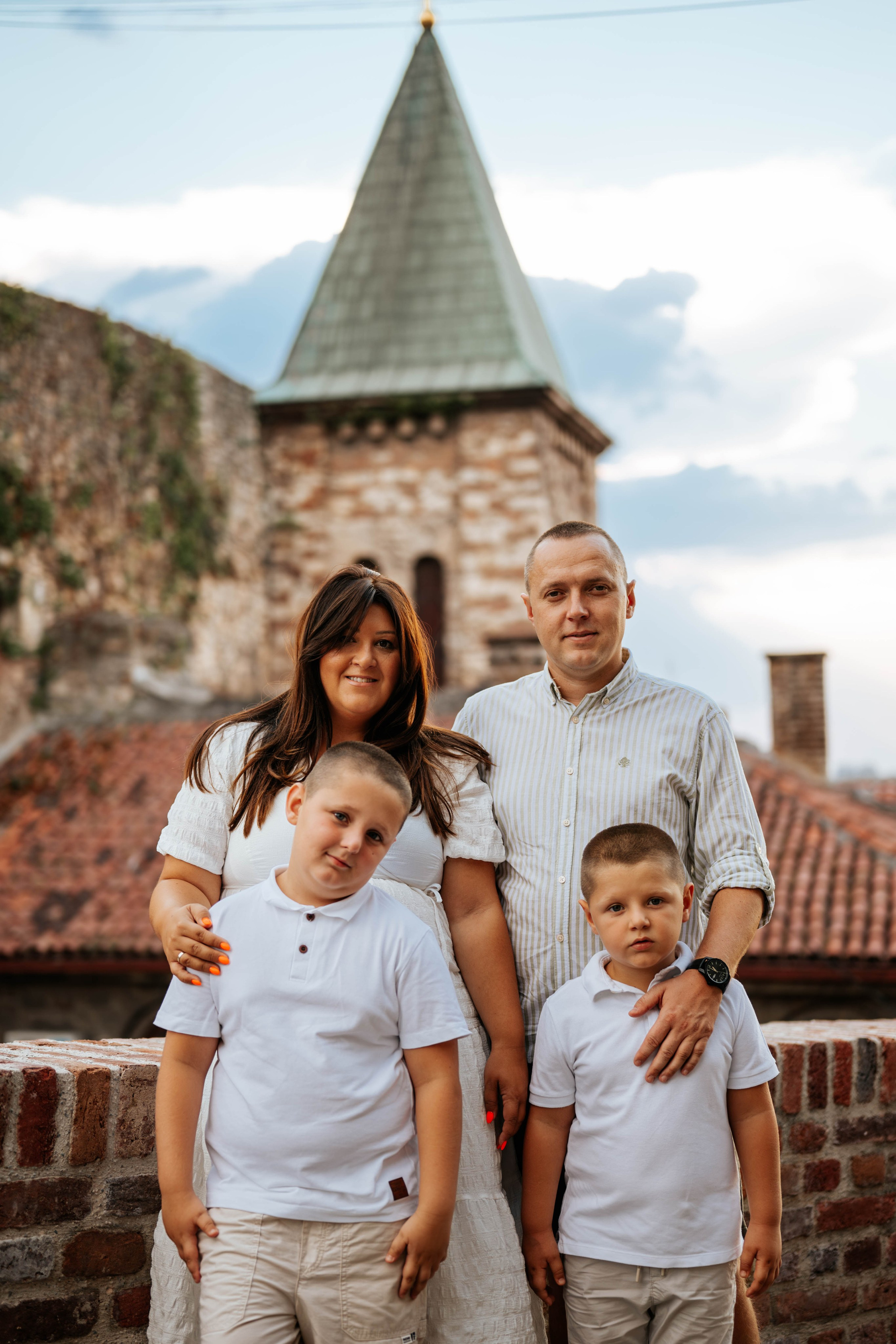 Bojana, Nikola, Stefan i Uroš - porodično fotografisanje. Dečiji i porodični fotograf
