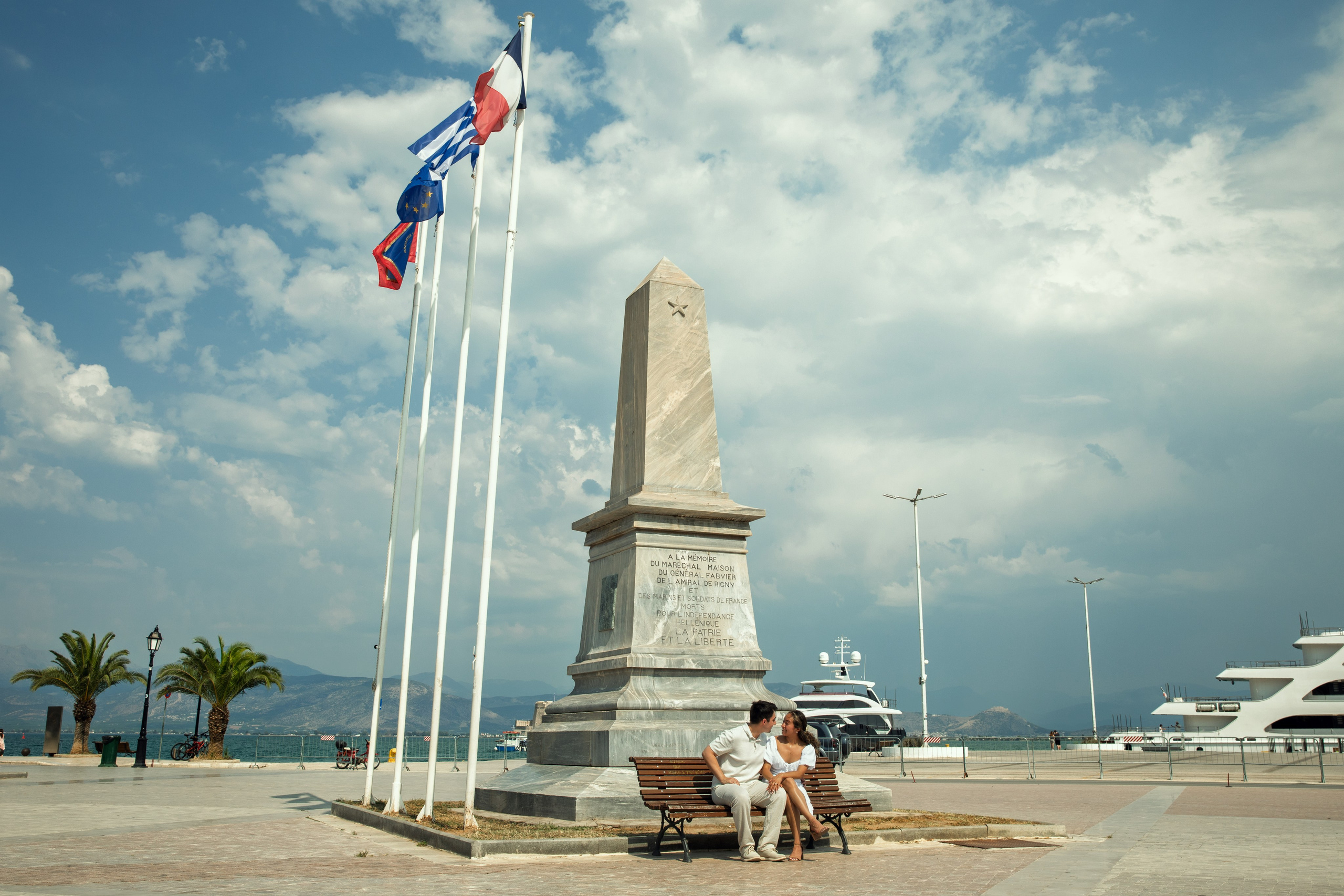 Ariana & Richard (USA). Photographer Anya Khasapi. Nafplio, Greece
