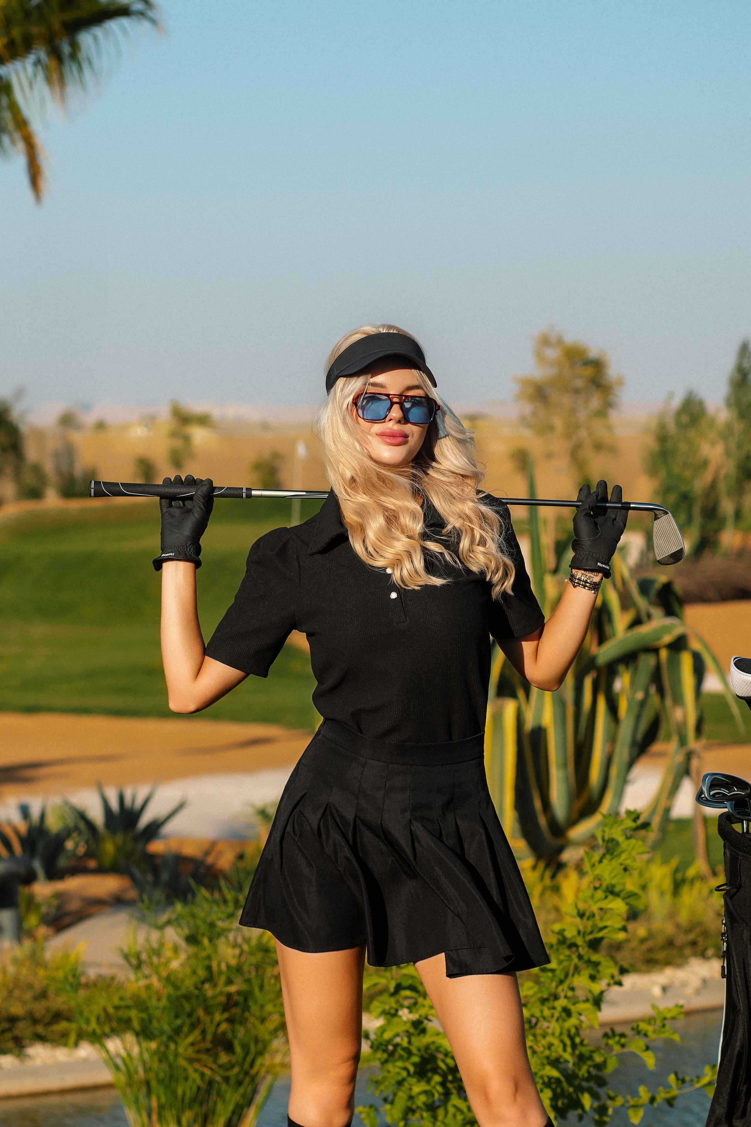 Lera — Golf Aesthetic. Veronika Basova | Photographer | Cinematic & Magazine | Amman, Jordan