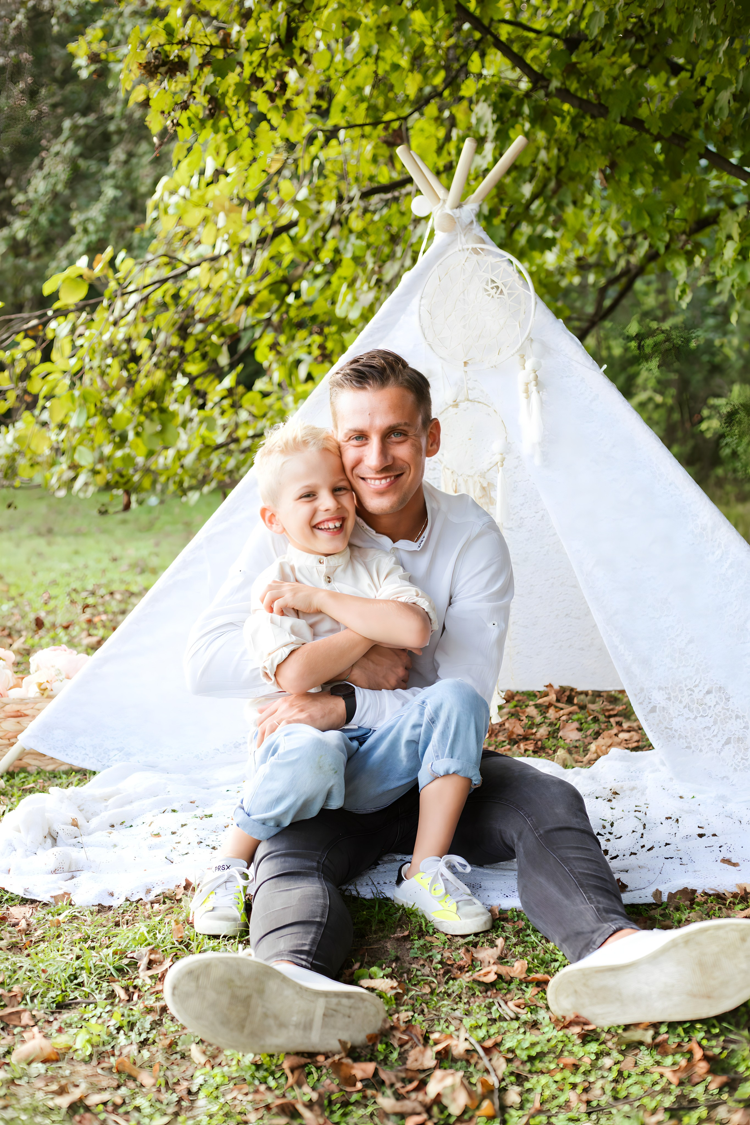 Maggie e la sua bellissima famiglia. Luci e Capricci Photography