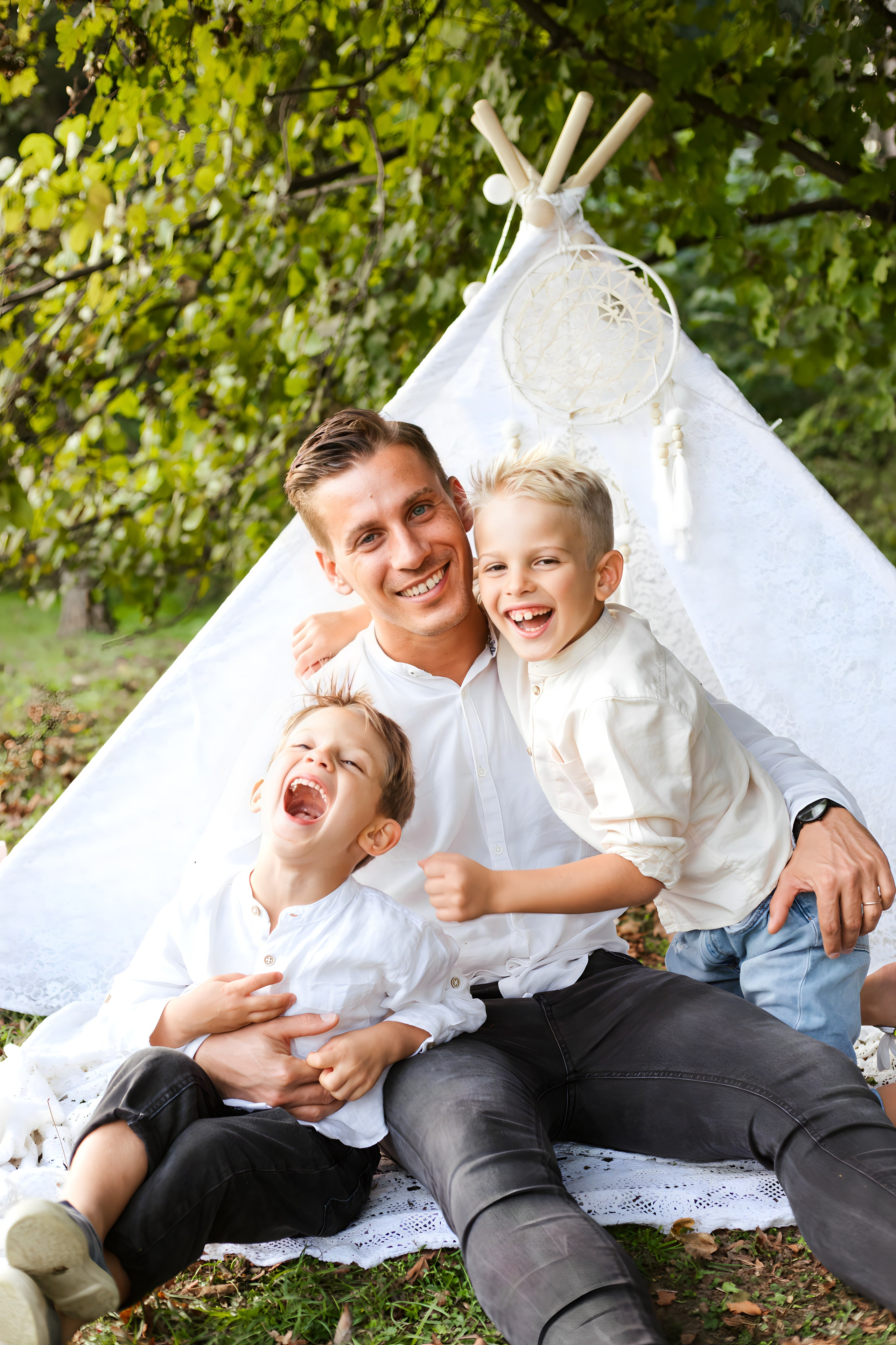 Maggie e la sua bellissima famiglia. Luci e Capricci Photography
