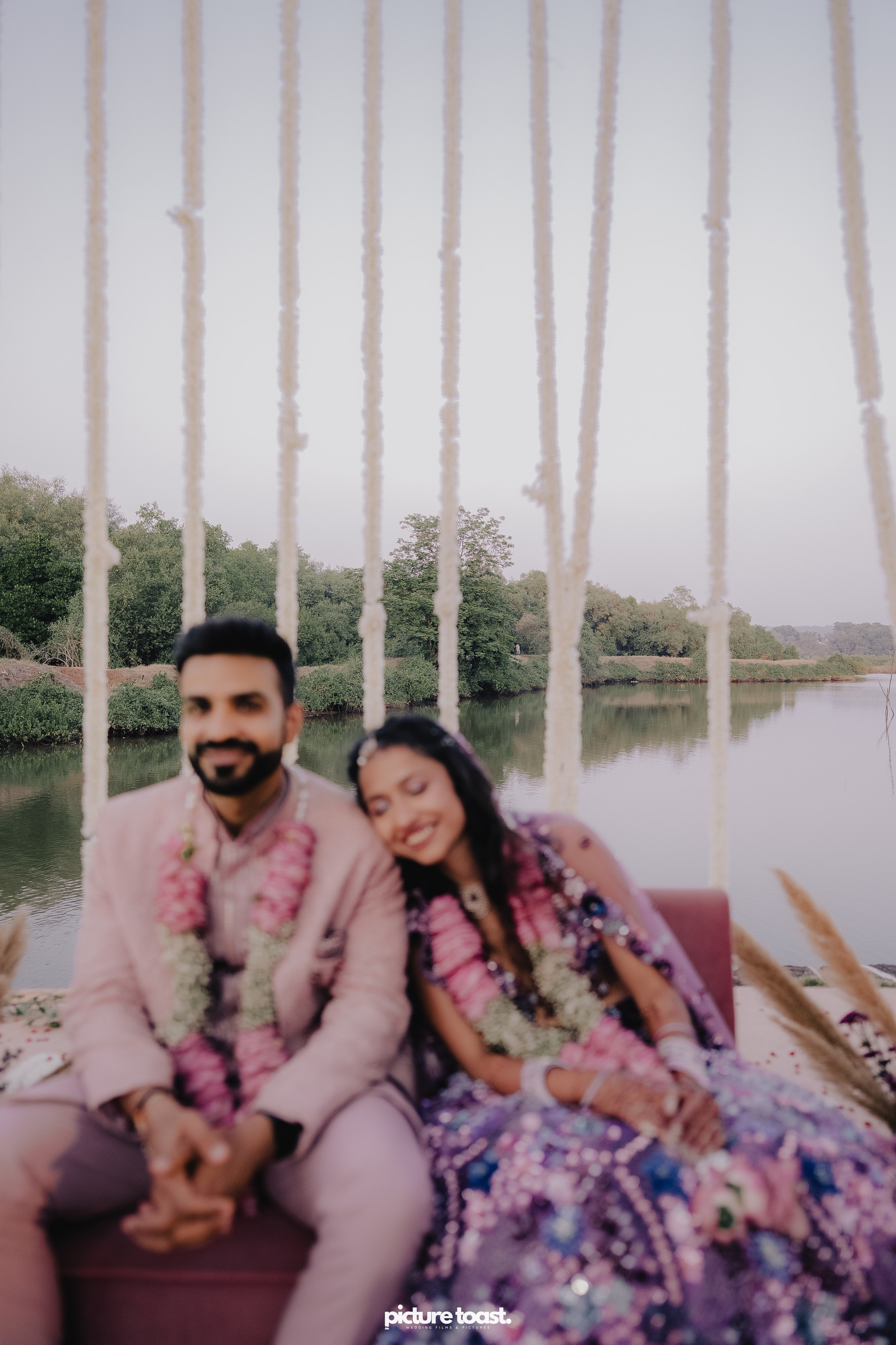 Varamala Ft. Barbie & Aneesh. Fine art Wedding Photographers in India & Canada
