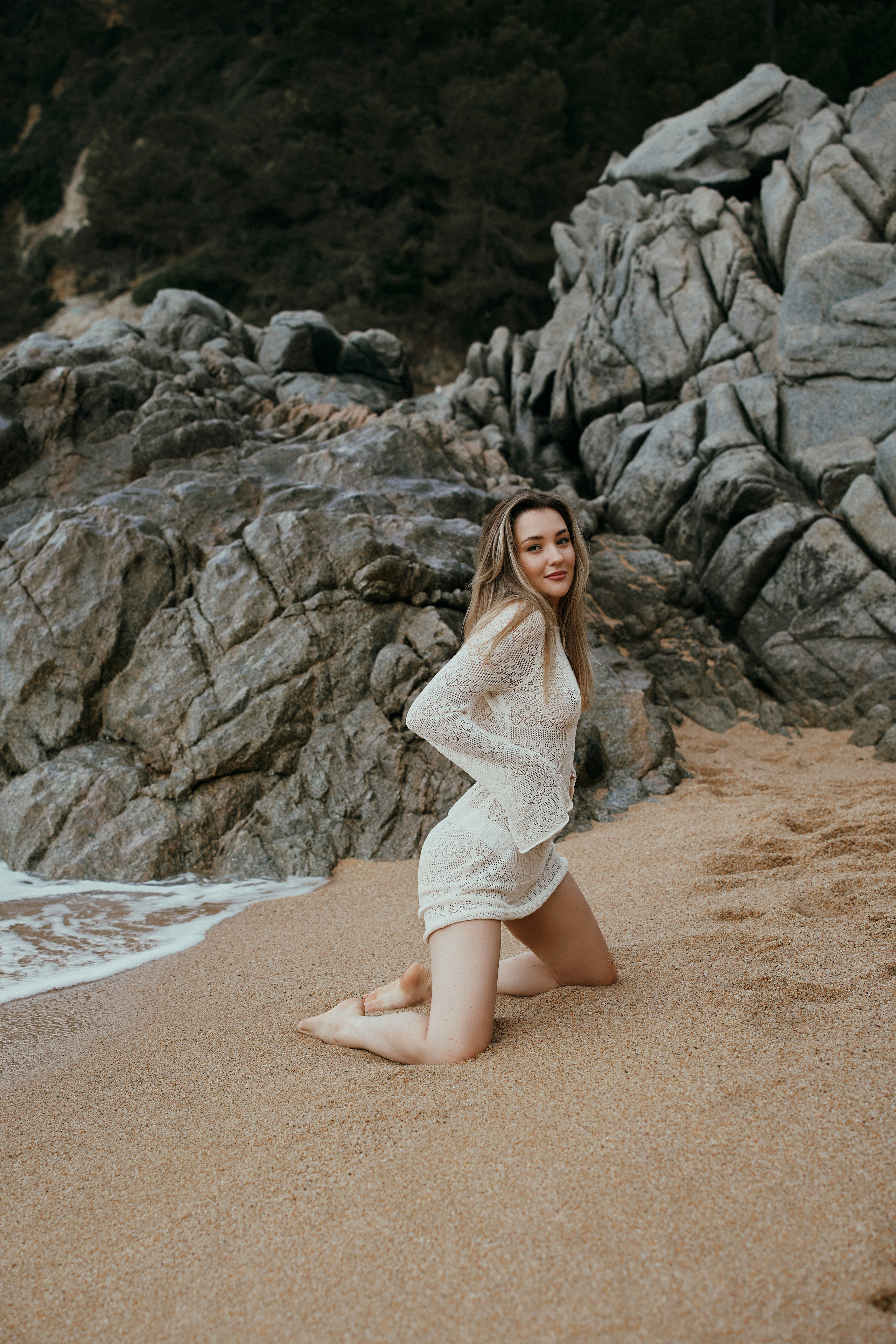 Пляж. Кристина. Фотограф в Барселоне Жанна Захарченко