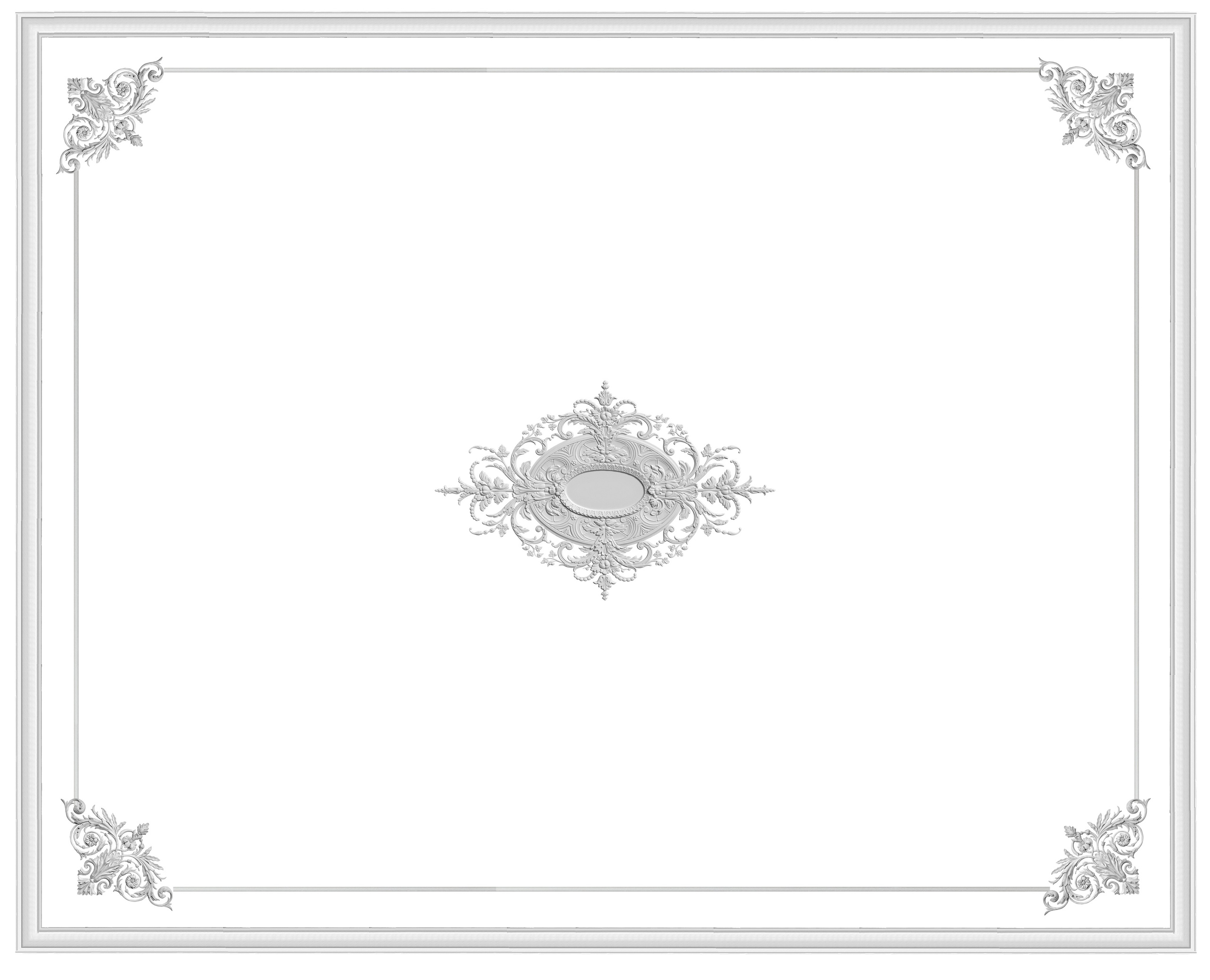 Ceilings. Plaster molding