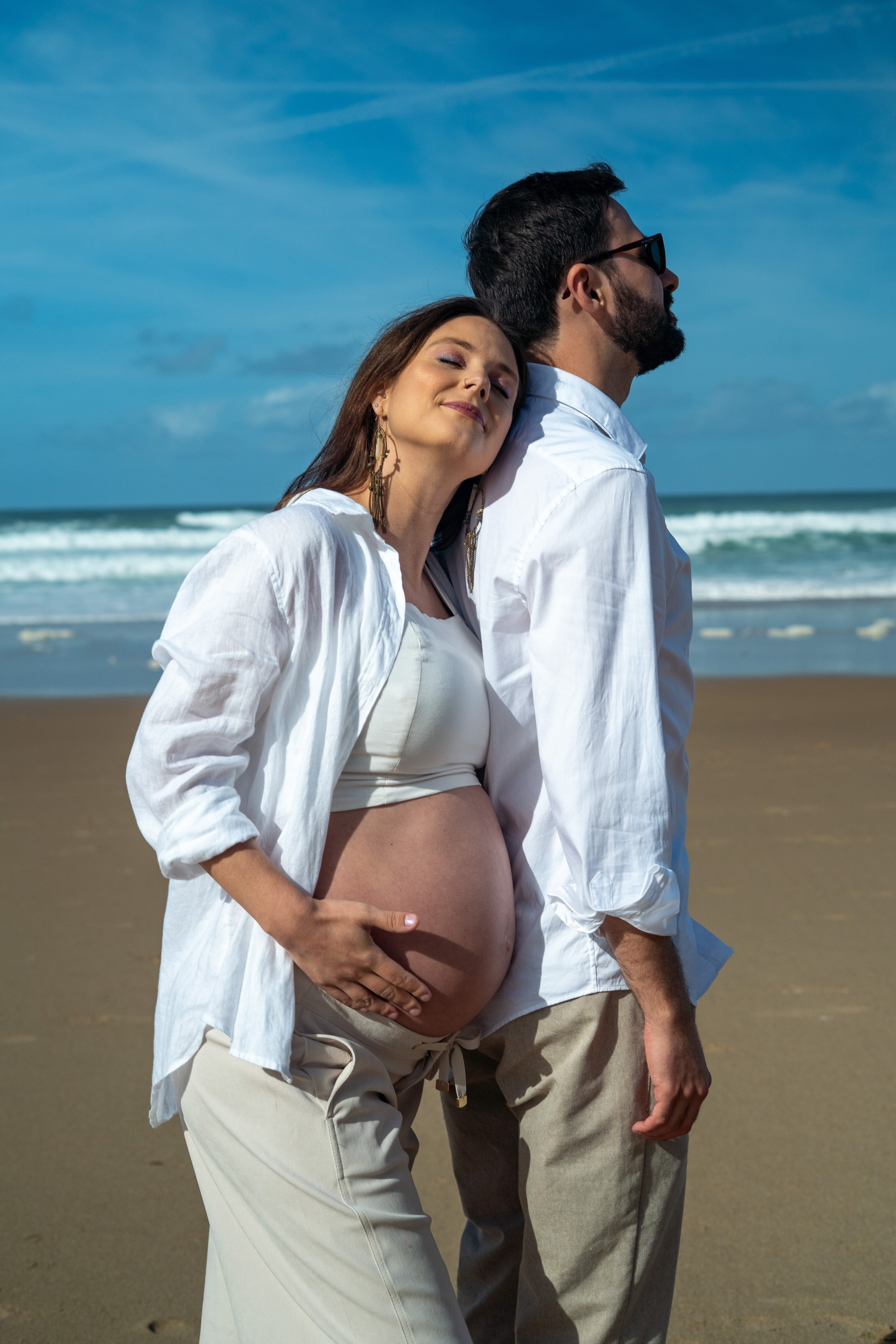 Ensaio Praia — Rafaela e César. Frames by Giovani Braga
