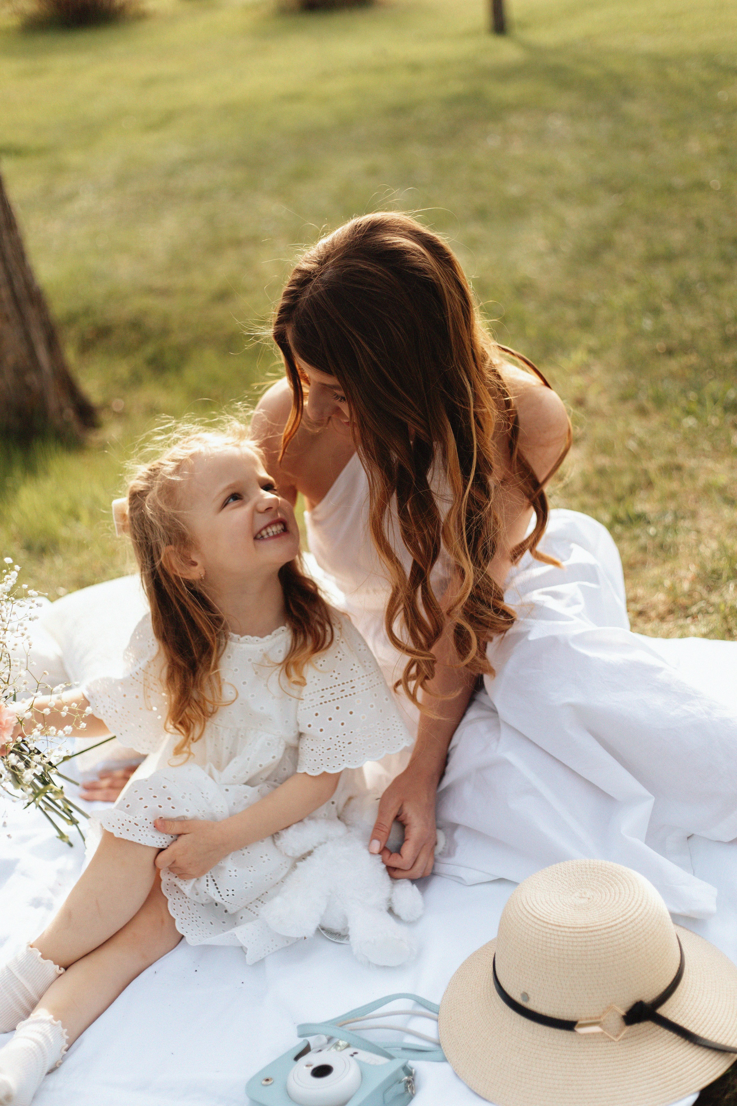 Mother & daughter story. Home