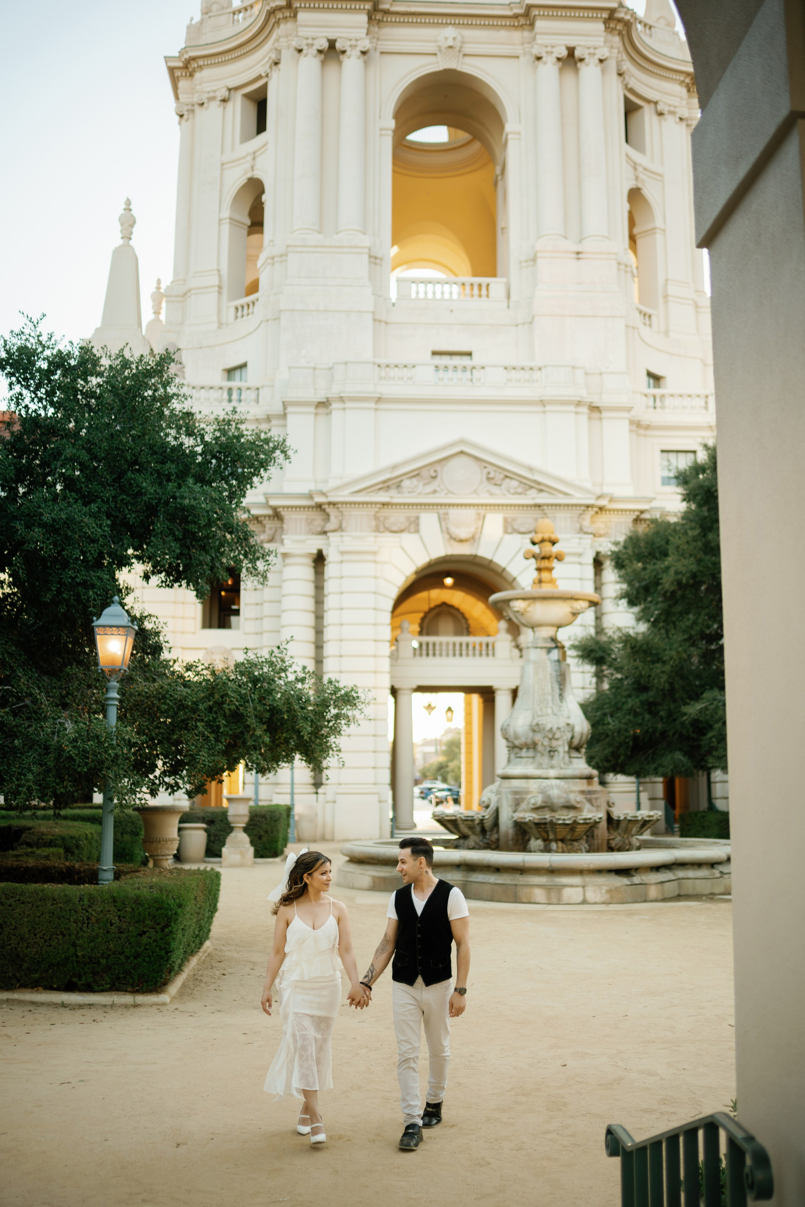 Pasadena City Hall Engagement Photoshoot, California. Wedding Photography & Videography Team in California, Los Angeles, San Francisco, San Diego and Travel