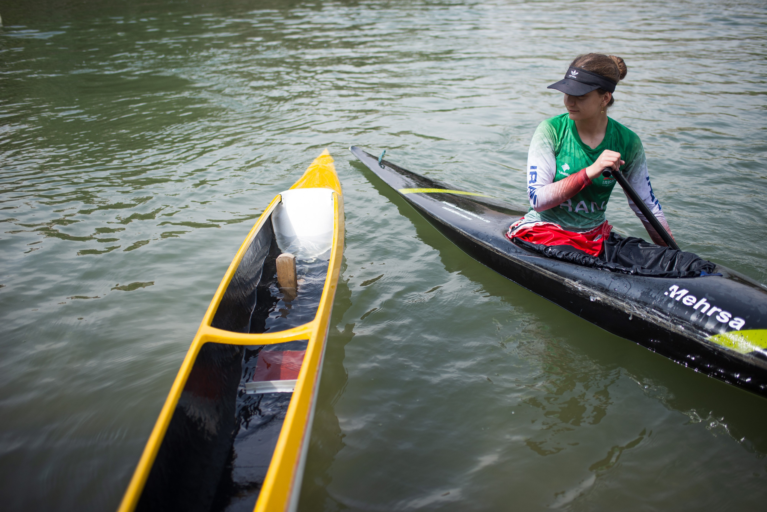 Mehrsa, one of the youngest members of the team, follows intensive training despite her young age.