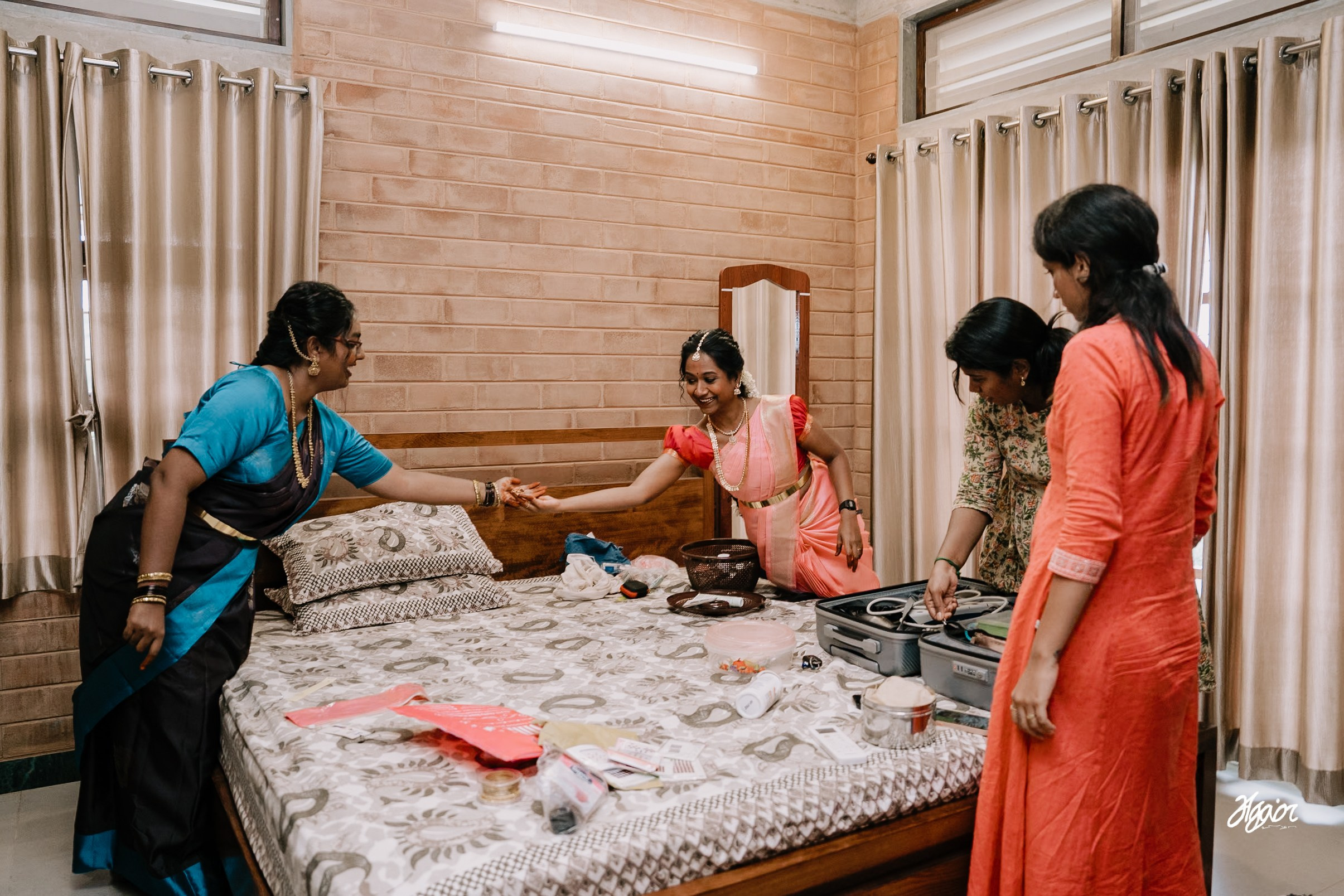 Wedding documentary photography in Pondicherry. Agam Vizha