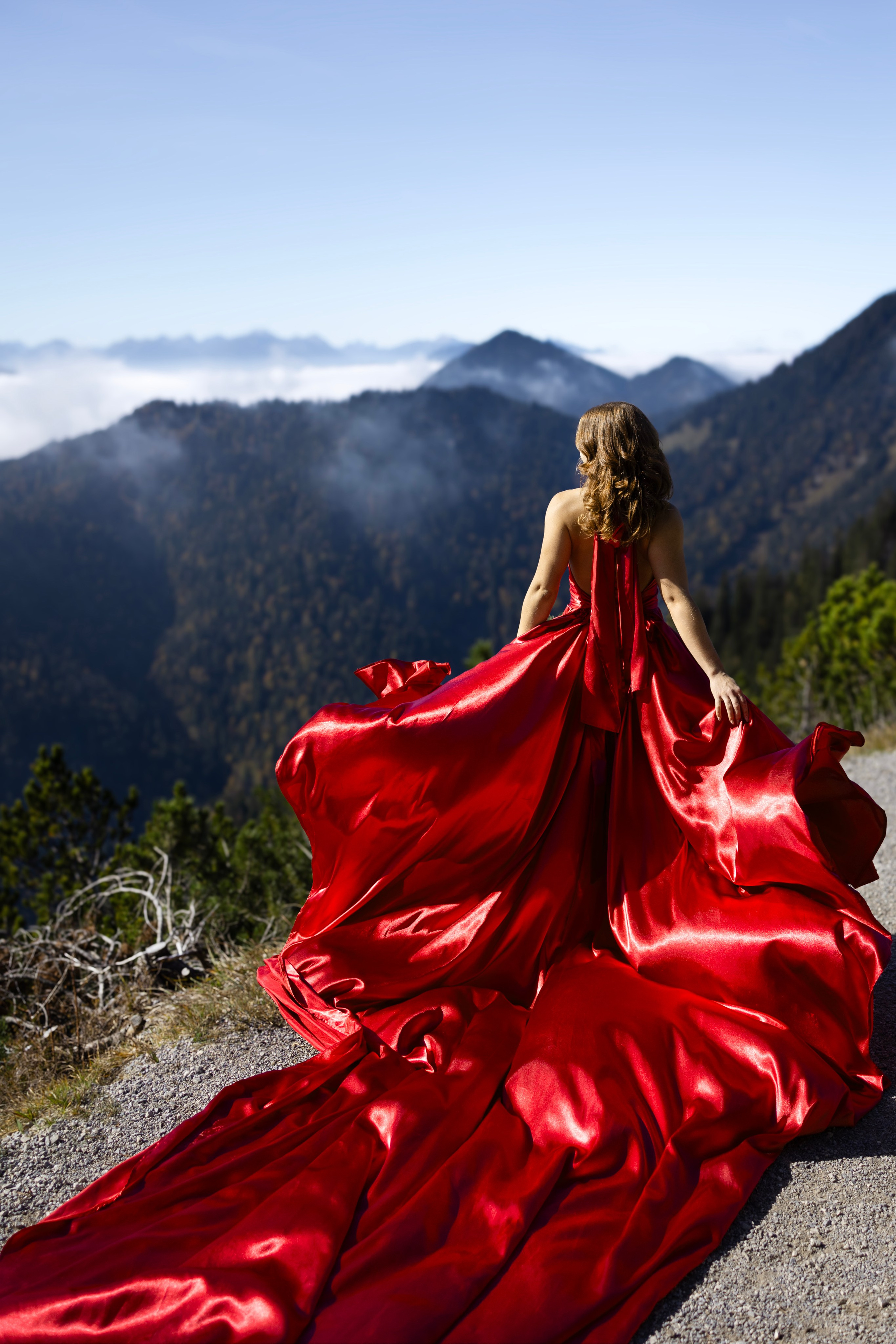 Shooting in the mountains. Photographer in Munich