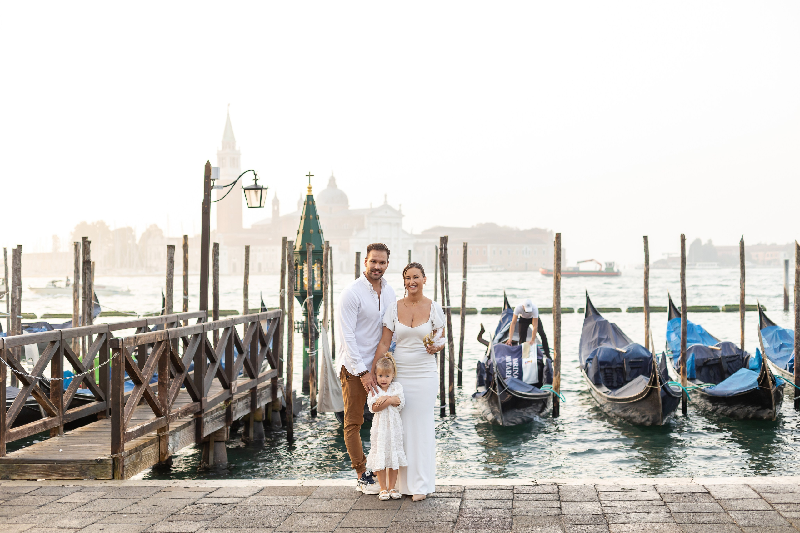 Emi and family at sunset