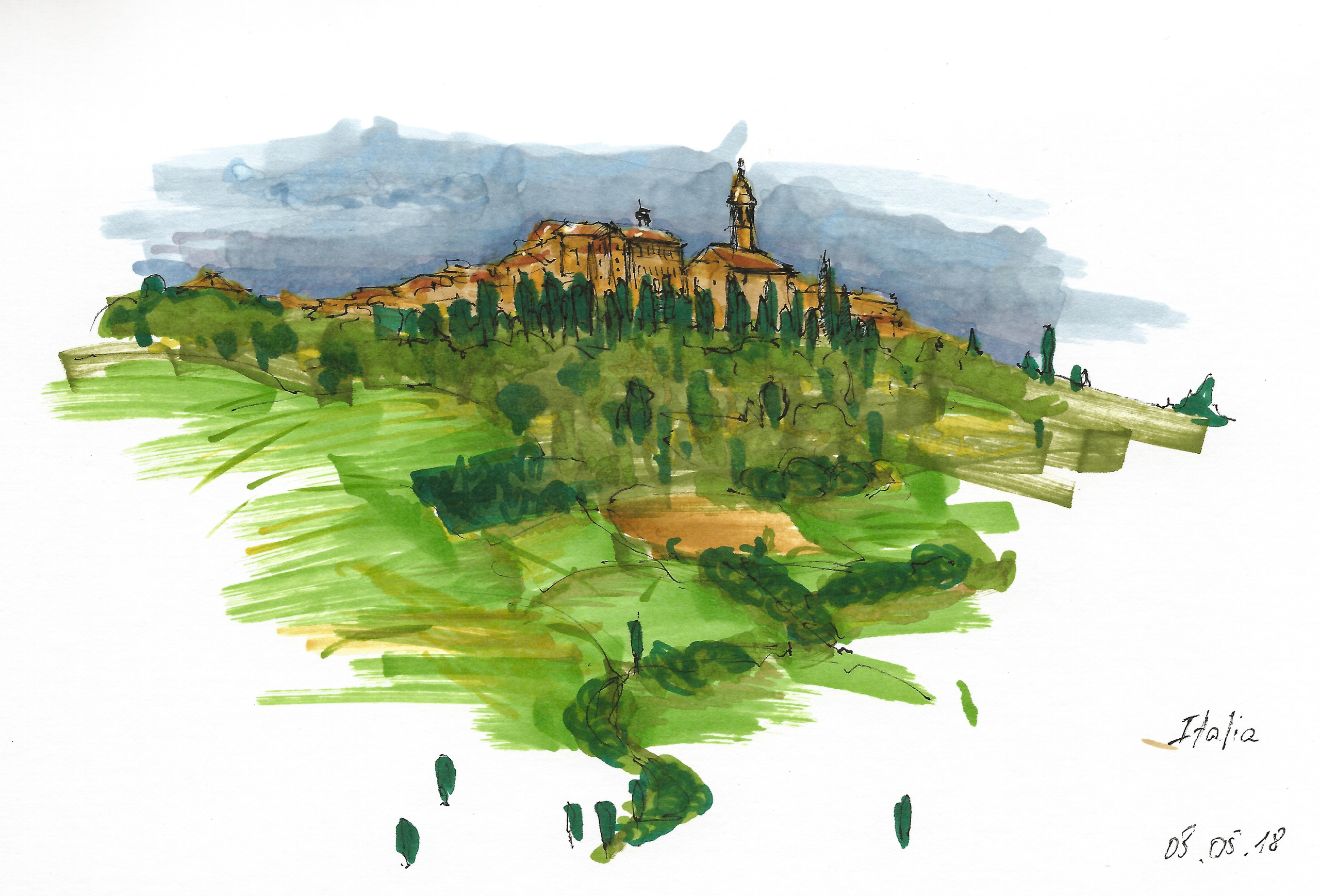 Nature landscapes. Angelina Sorokopud. Artist in Strasbourg