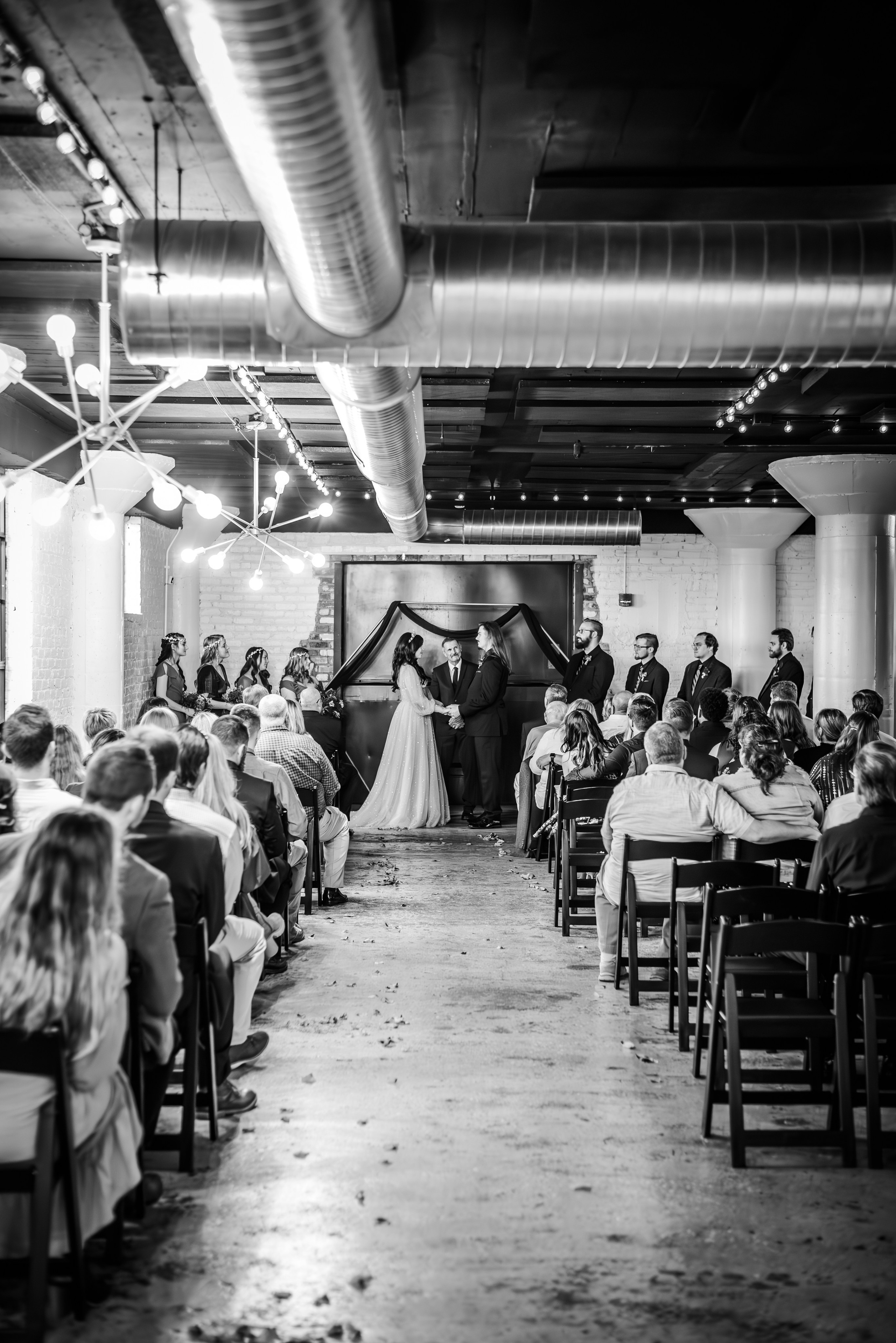 Bold & Dramatic Wedding at The Paper Mill on The Landing | Fort Wayne Wedding Photographer. Alexandria Danielle Photography | Fort Wayne & Indianapolis Wedding Photographer