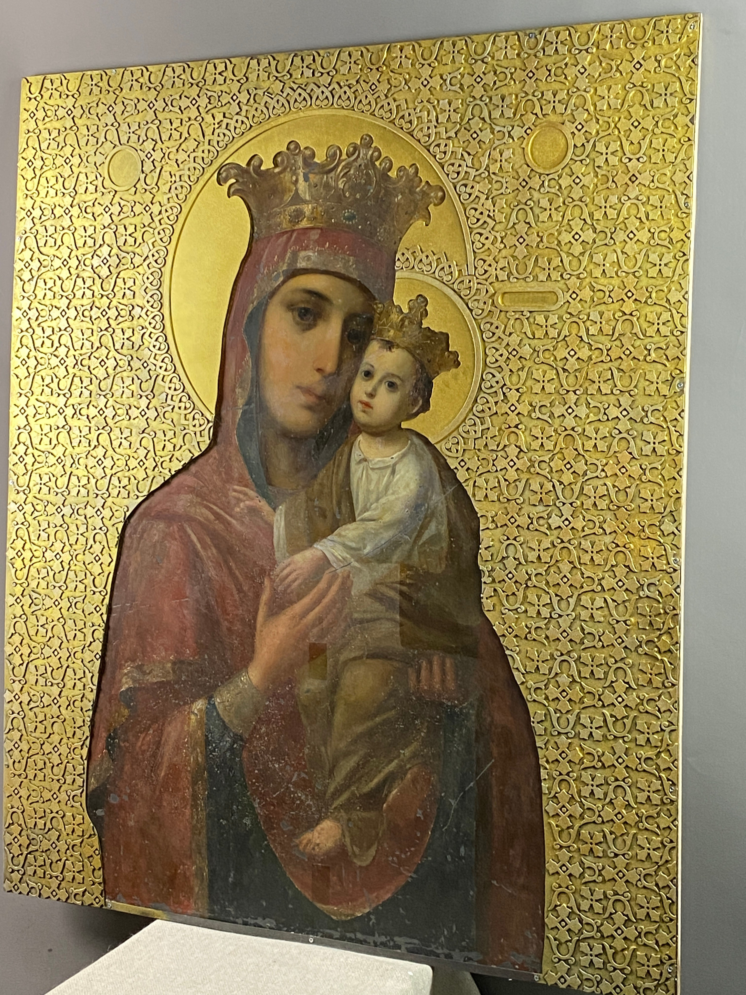 Оклад для иконы . 2023. Сталь, лазерная резка, сварка.