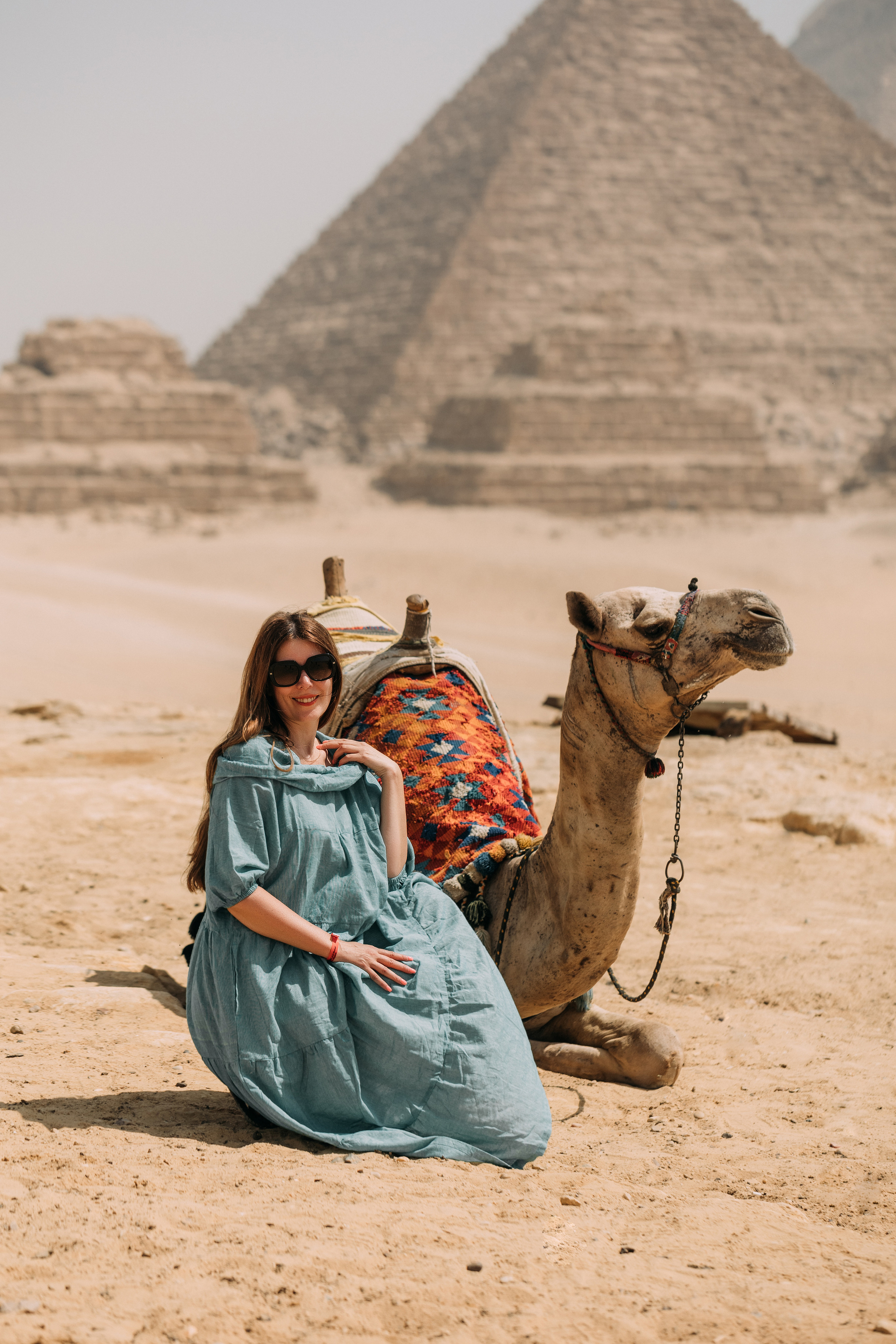 Девушка у пирамид. Фотограф в Каире Египет Анастасия Ильина