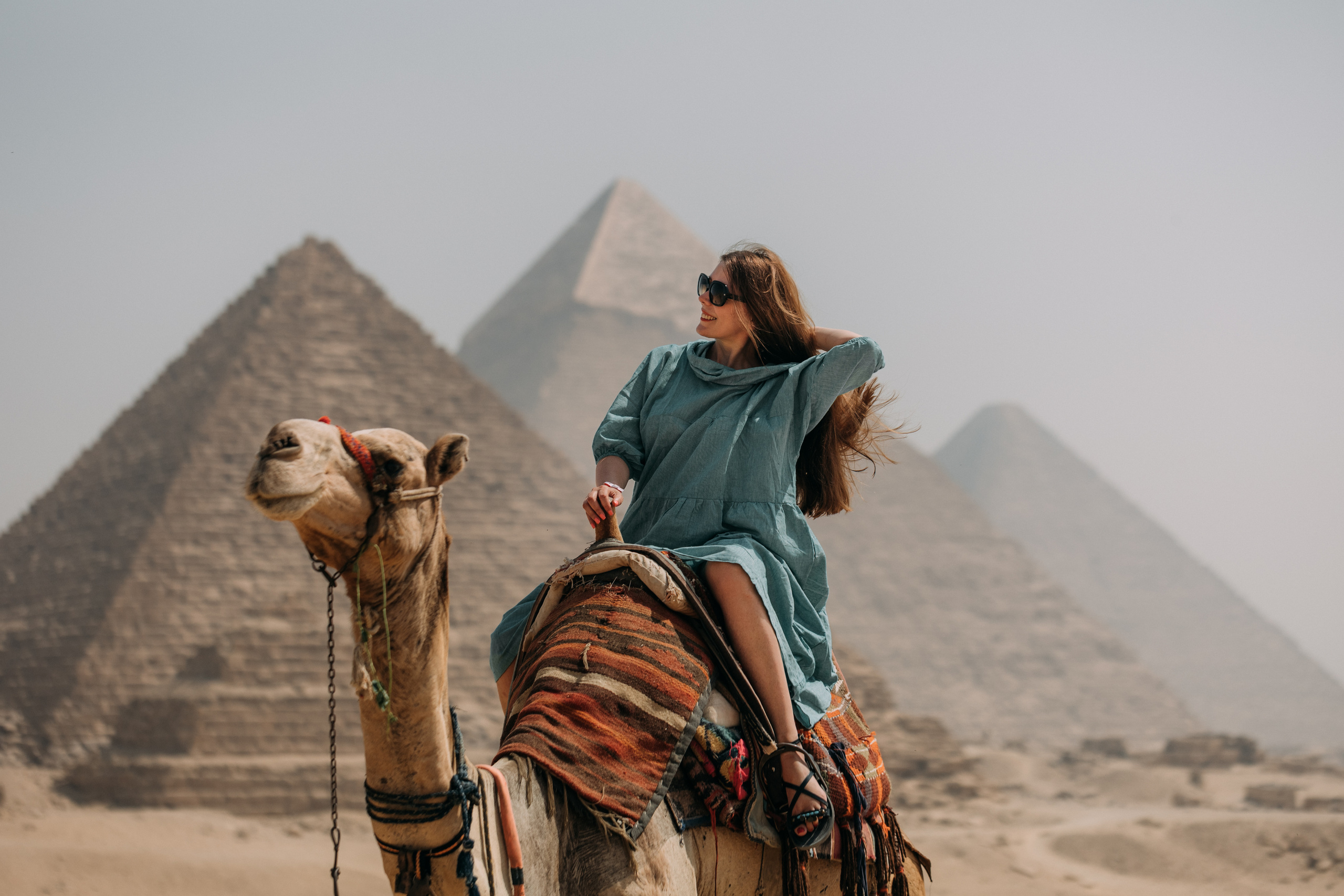 Девушка у пирамид. Фотограф в Каире Египет Анастасия Ильина