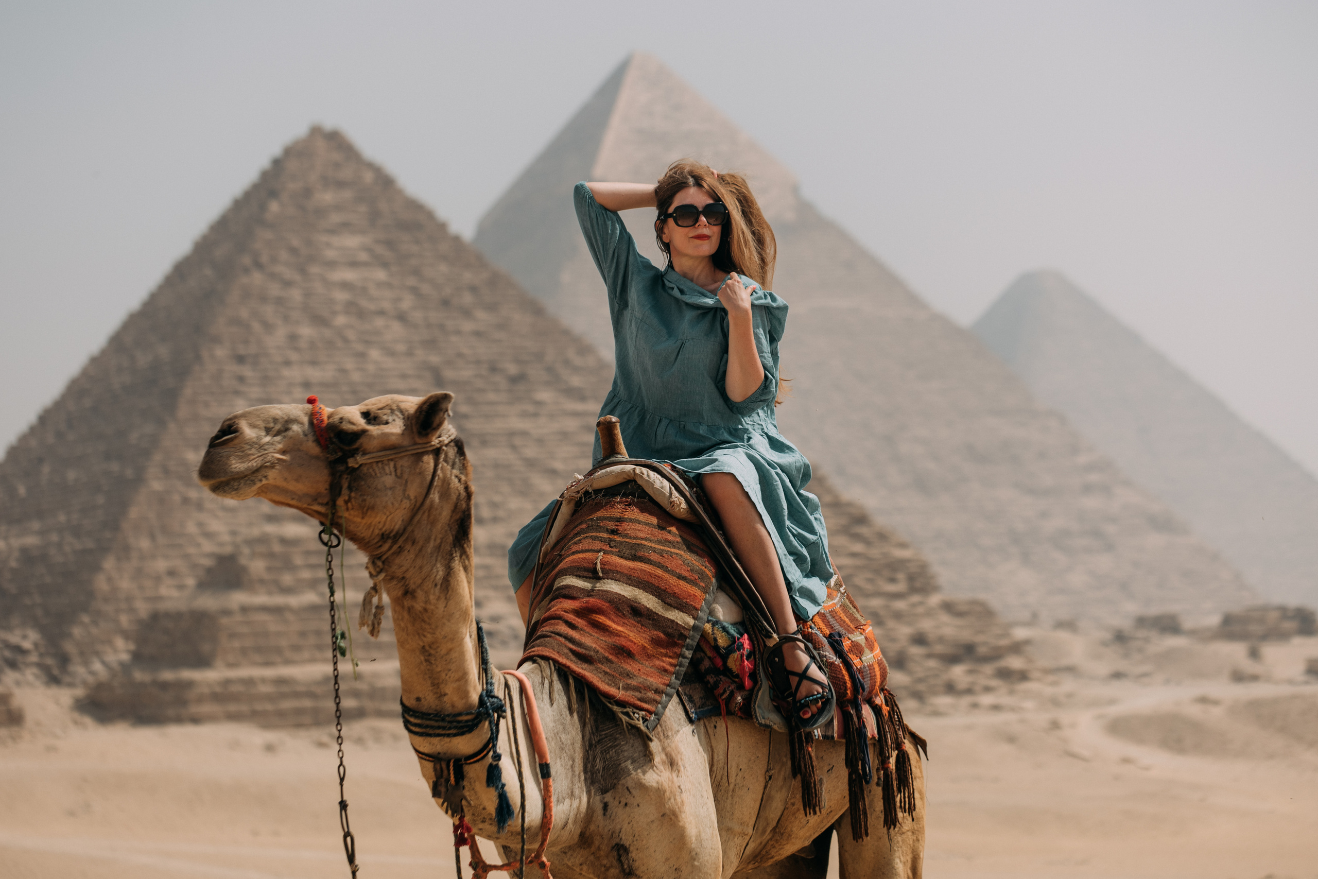 Девушка у пирамид. Фотограф в Каире Египет Анастасия Ильина