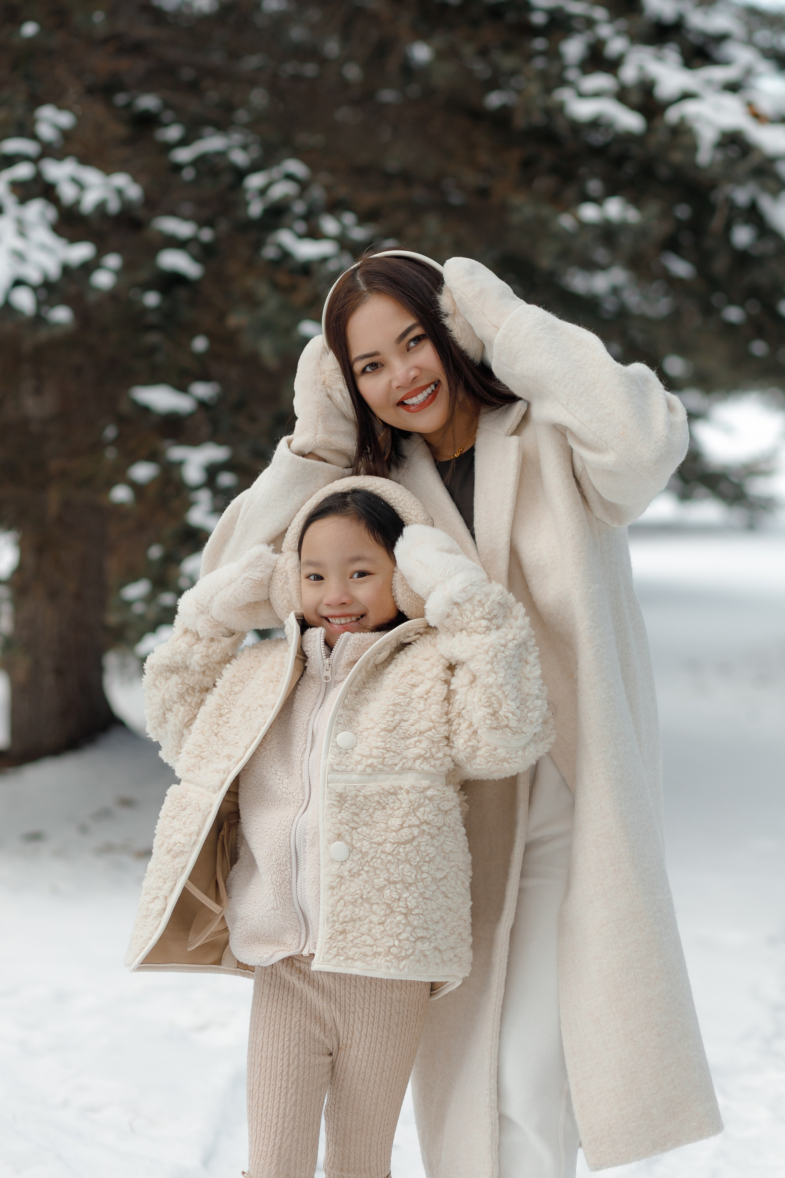 Family winter story. Home