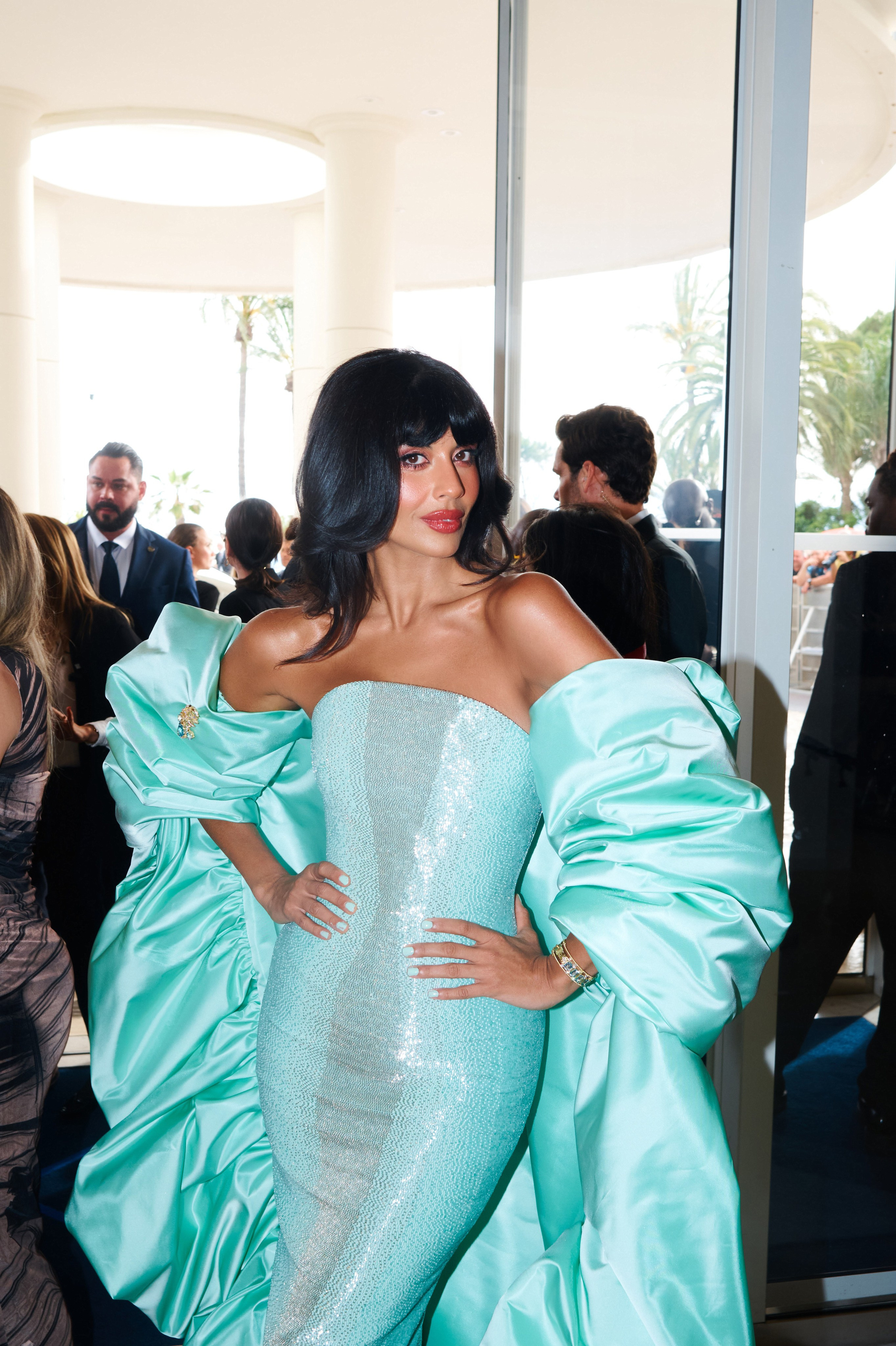 Elegant photoshoot with Jameela Jamil Cannes 2026 by Alisa Postnykova