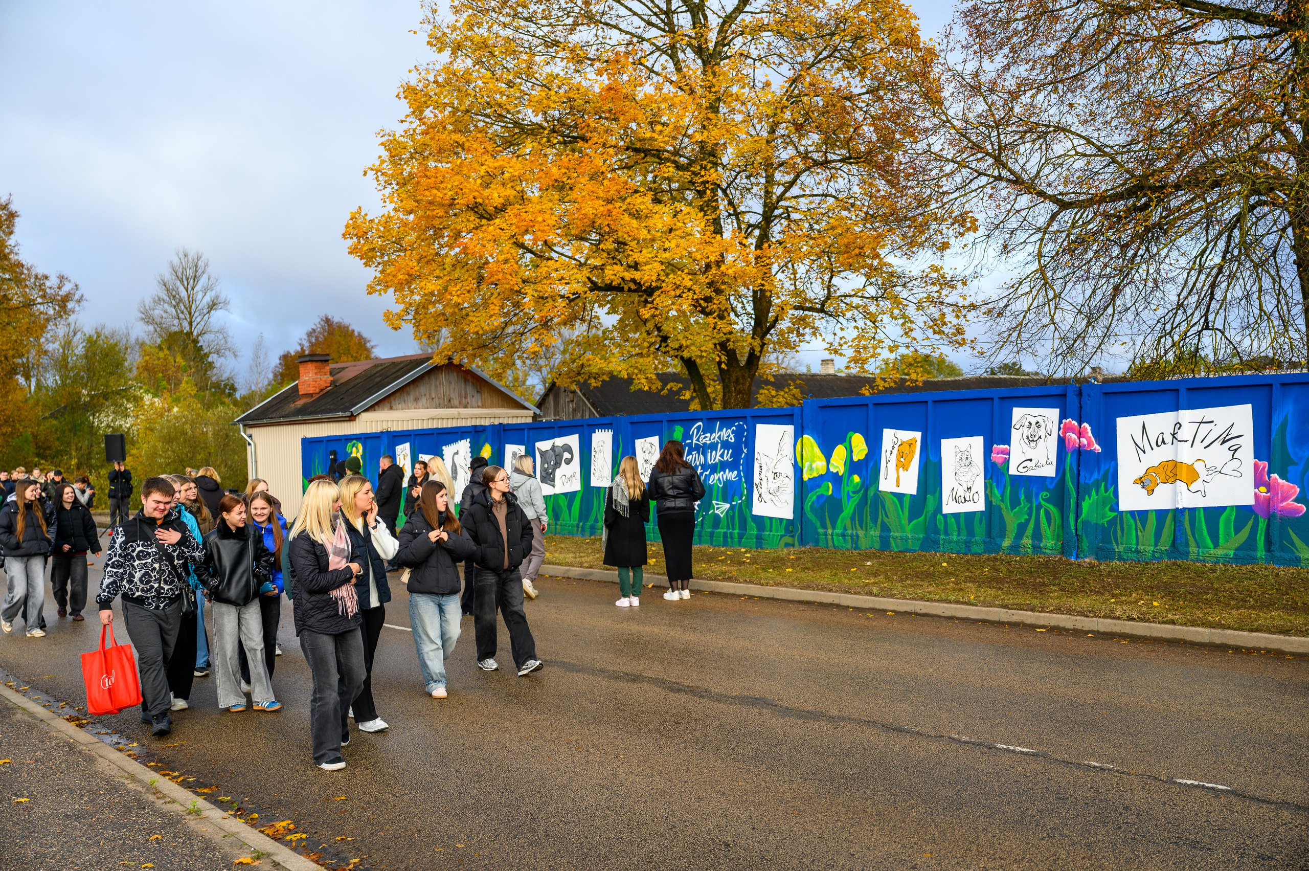 Rēzeknes dzīvnieku patversmes izglesnotās sienas atklāšana. Ritvars Pujats Emotion Photographer