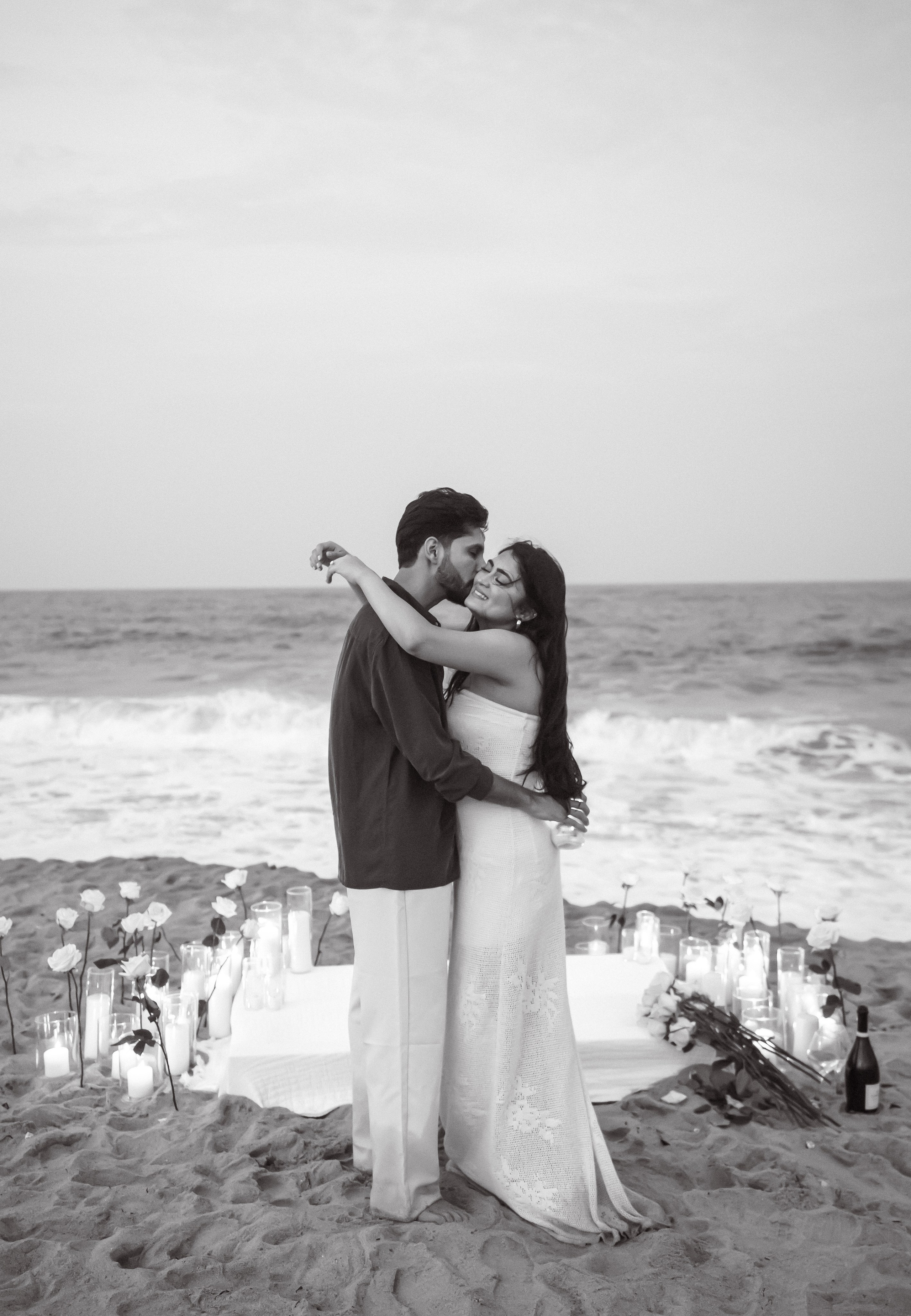 Beach engagement. New York + travel photographer