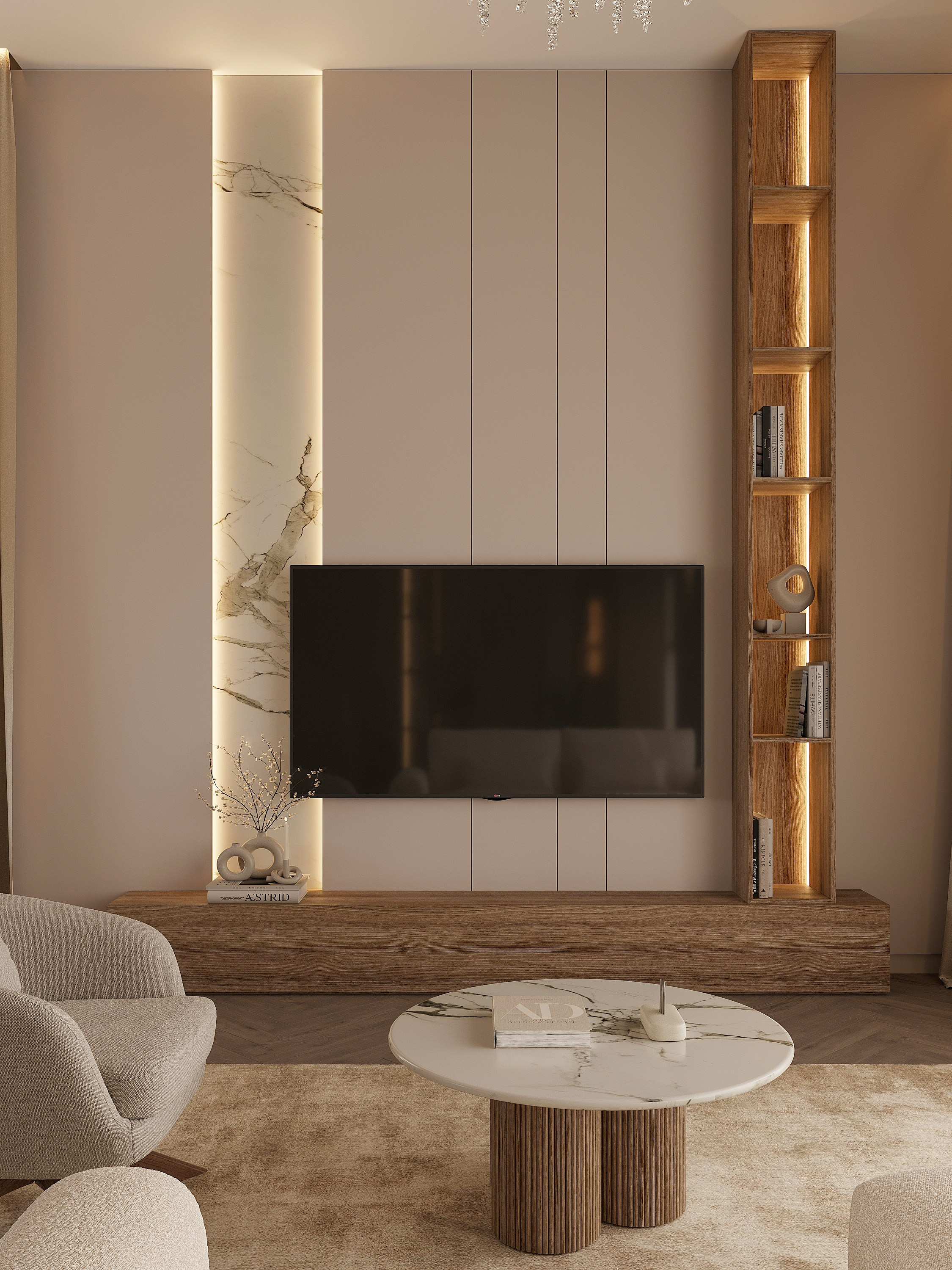 Private House 140 m². Interjera dizaina studija 4 Stūri